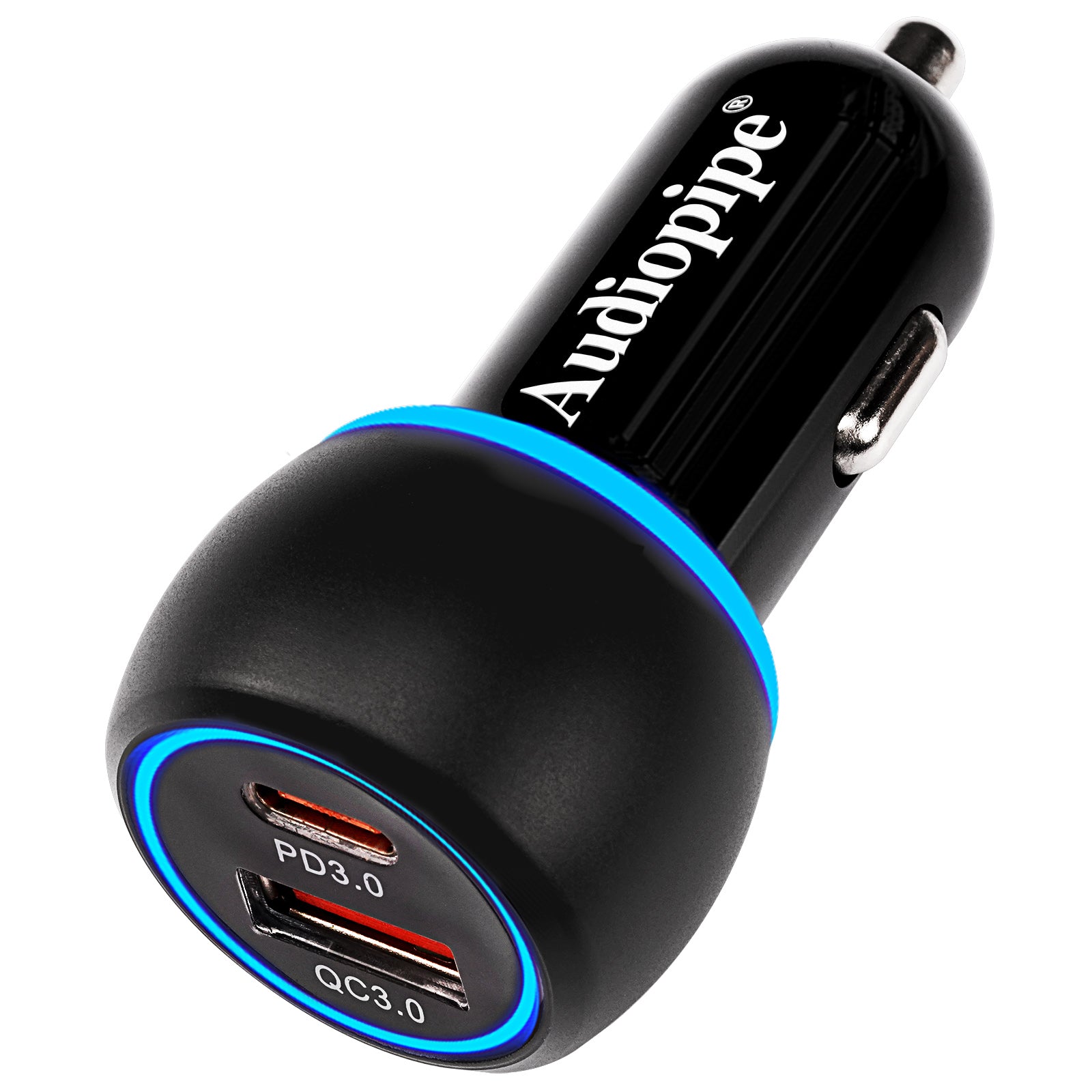 Fast Charging 2-Port USB A+C Car Charger with QC3.0 - AIQ V12 UC - Power Your Phone & Tablet on Road Trips & Commutes