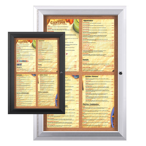 8.5 x 14 Enclosed Outdoor Menu Holders - 7 Lockable Metal Case Sizes for Restaurants & Cafes | Weatherproof Menu Display for Patio, Poolside & Outdoor Dining Areas