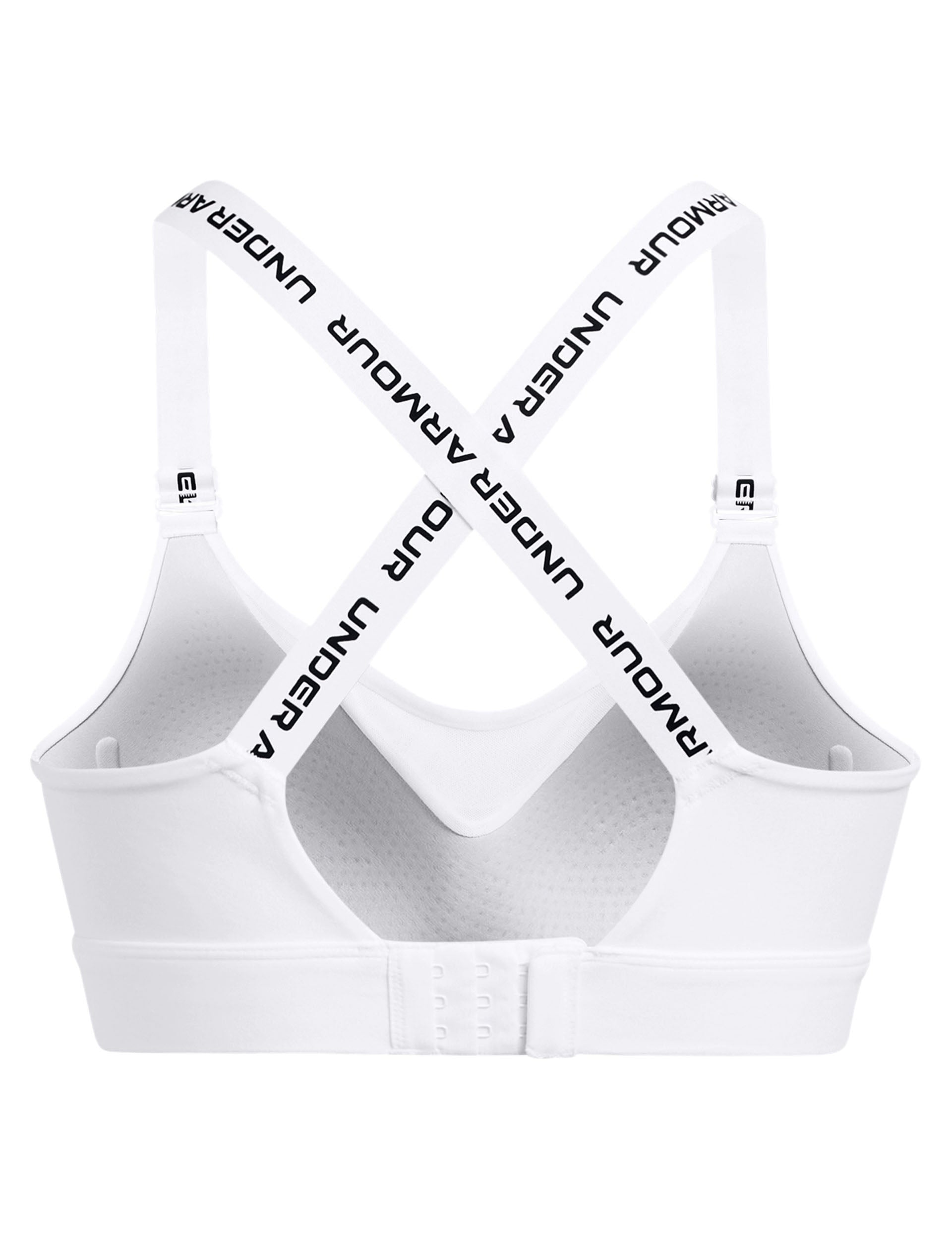 Infinity 2.0 High Impact Sports Bra for Women - Breathable White Workout Top for Running, Yoga & Gym - Plus Size Support & Comfort