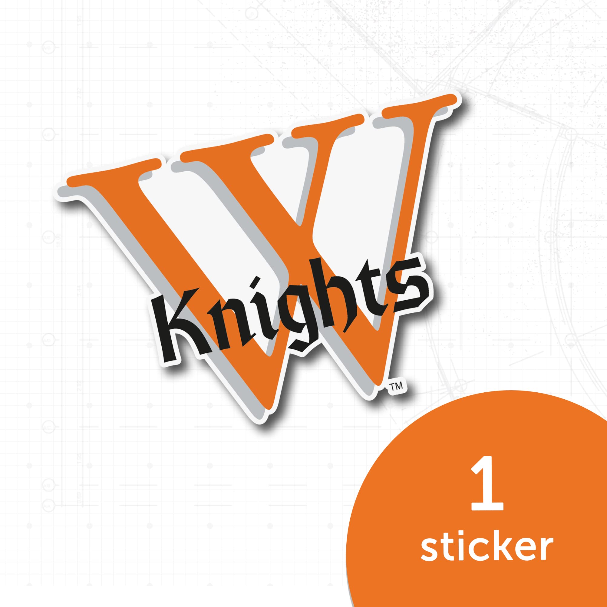 Desert Cactus Wartburg College Knights Vinyl Decal Sticker - Waterproof Laptop, Water Bottle, Car, Scrapbook Decor (IND 00007A) - Perfect for College Dorm, School Spirit, and Fan Accessories