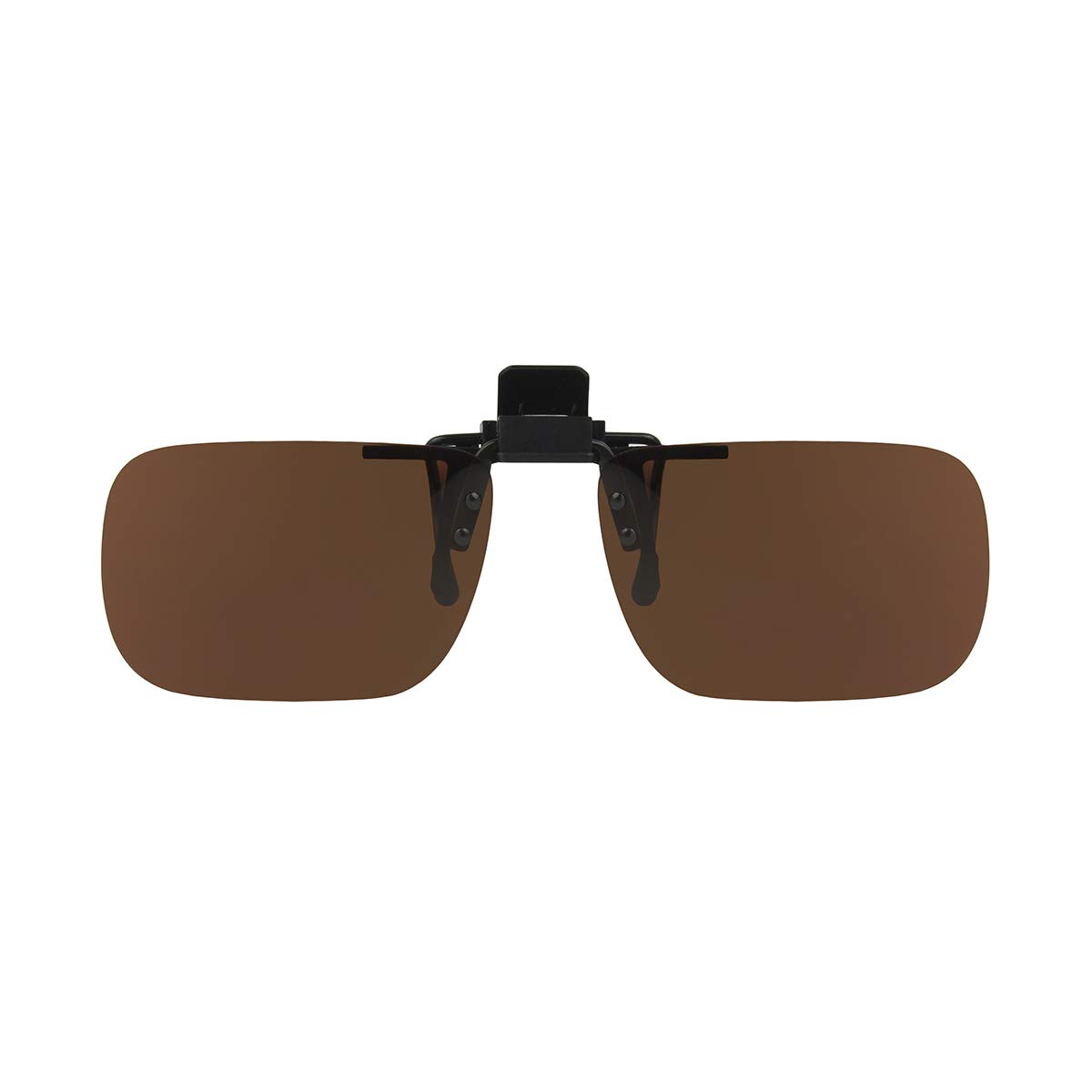 Dioptics Haven Flip Rec Clip-On Sunglasses – Rectangular Polarized Sunglasses for Driving, Reading & Outdoor Activities