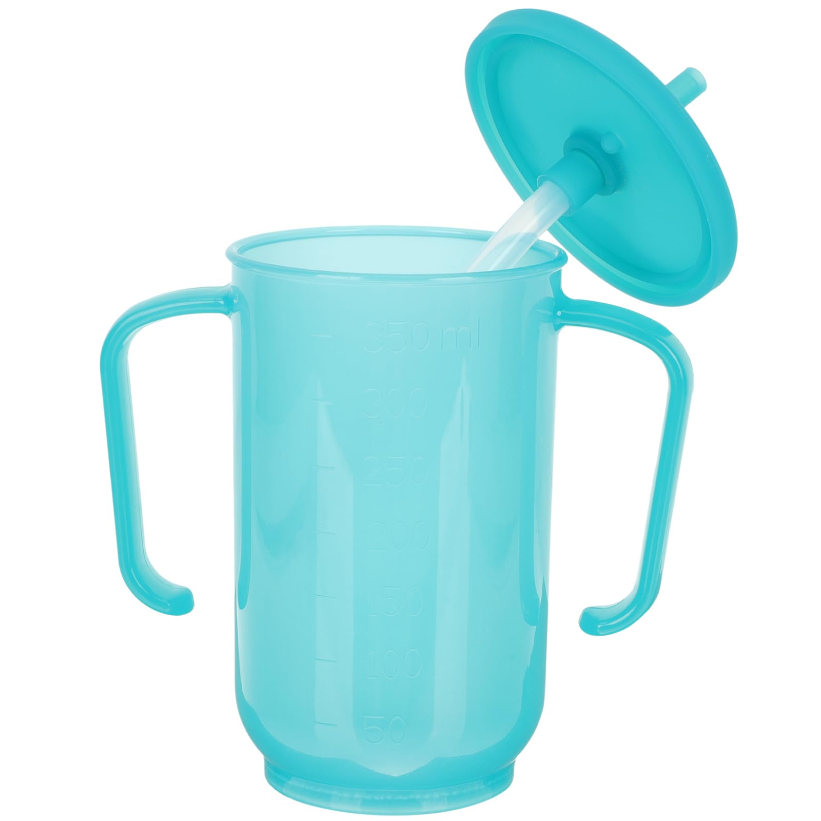 DOITOOL Non-Spill Sippy Cups for Elderly & Disabled - 10oz Colored Drinking Cups with Straws for Bedridden Patients, Hospital Use & Travel - BPA-Free Spill-Proof Cups for Adults with Limited Mobility (Great for Home Care, Nursing Facilities & Daily Hydration)