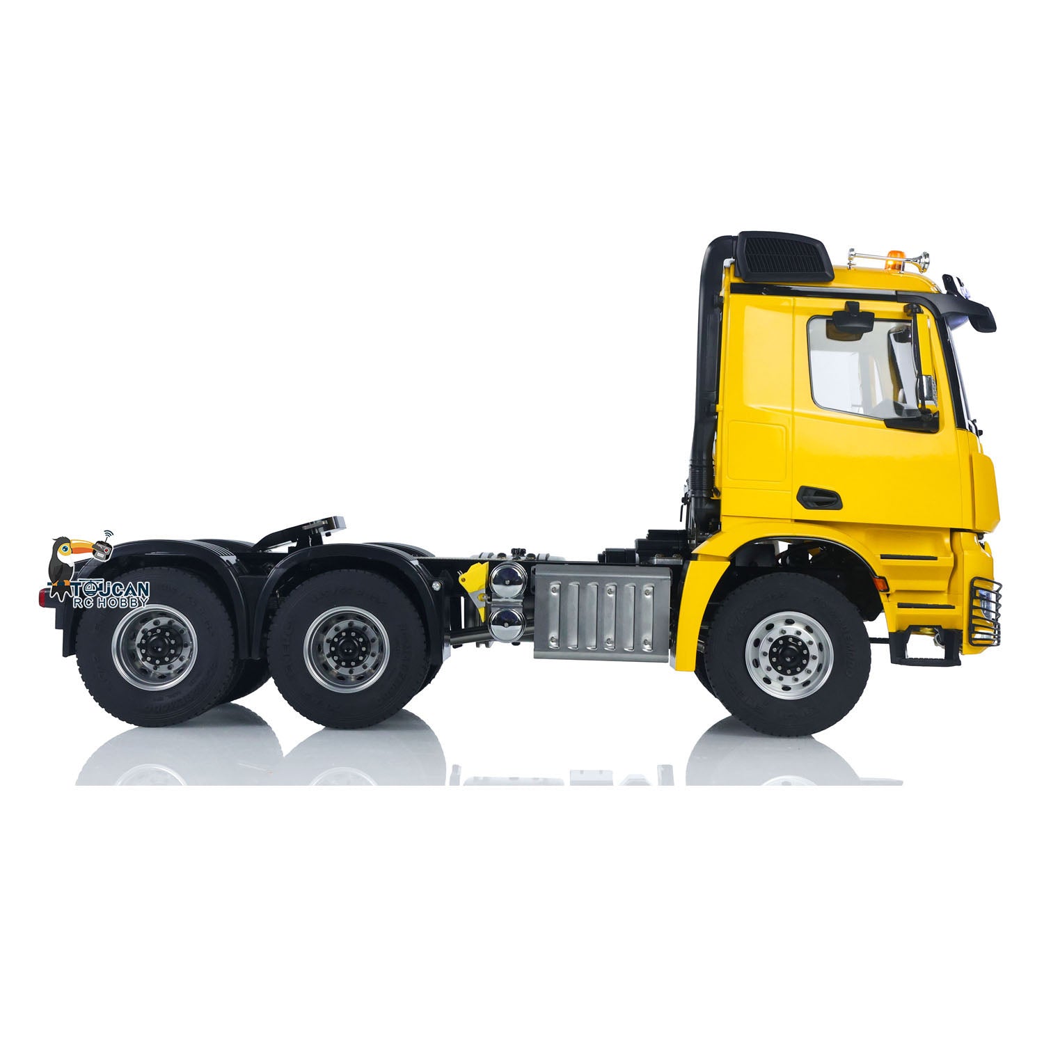1/14 Scale RC Tractor Truck B3363 - 6WD Metal Chassis, 2-Speed Gearbox, No Lock Differential Axles - Ready-to-Run (RTR) Remote Control Model Car with Battery - Fast Free Shipping - Perfect for Off-Road Racing, Construction Site Play, and TAMIYA RC Enthusiasts