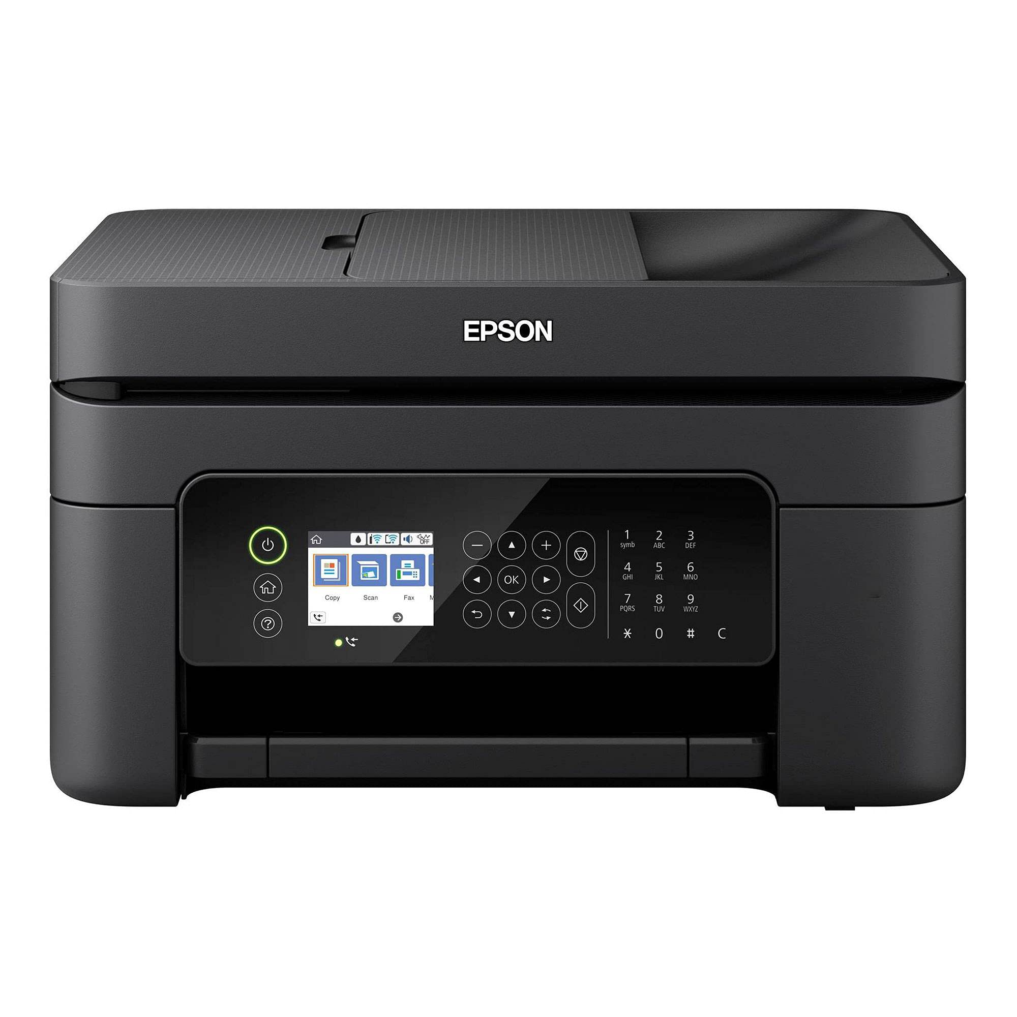 Epson Workforce WF-2850 Wireless All-in-One Color Inkjet Printer with Print, Scan, Copy & Fax - 10ppm, 5760x1440dpi, Auto Duplex, 30-Sheet ADF, Voice Control - Ideal for Home Office & Small Business Productivity