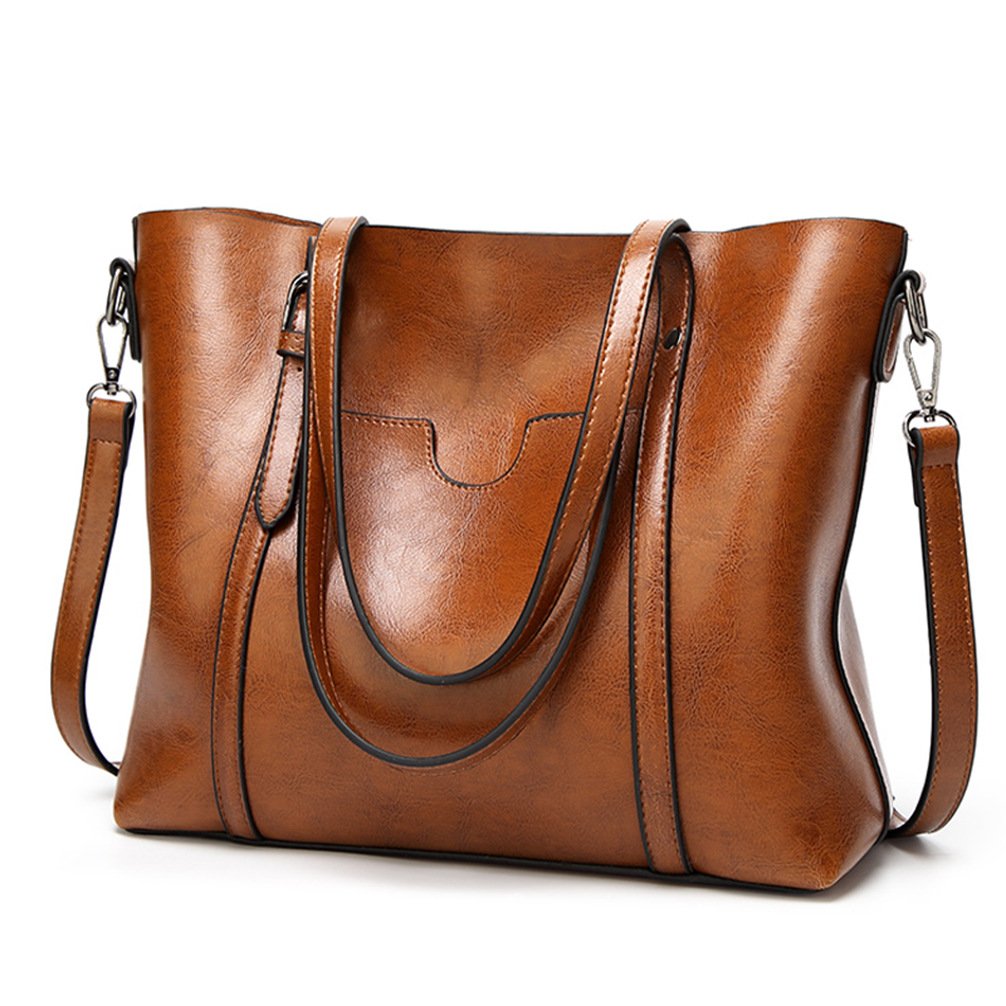 LoZoDo Women's Leather Top Handle Satchel Handbag - Stylish Shoulder Bag & Tote Purse for Work, Travel & Everyday Use