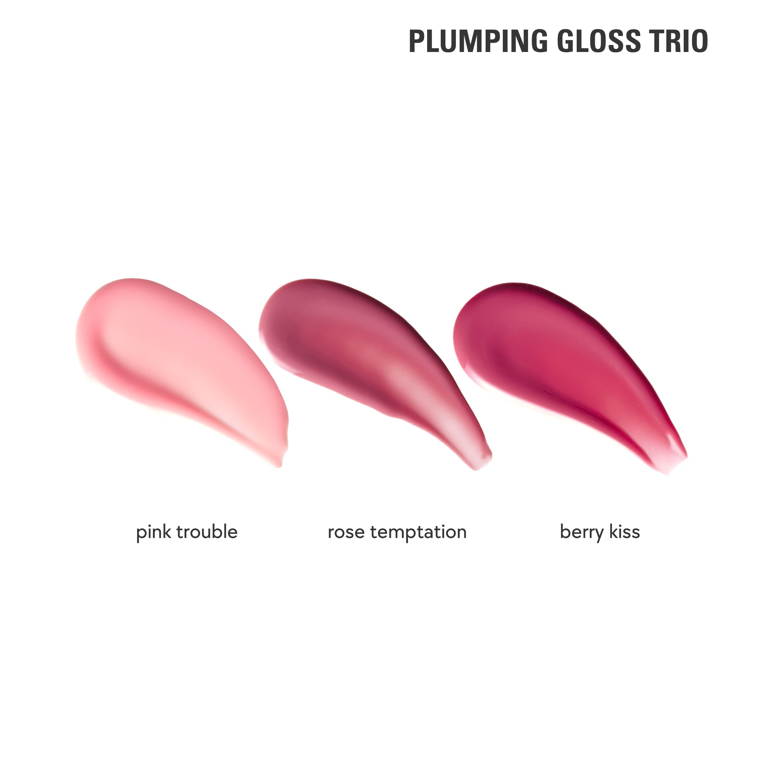 Plumping Lip Gloss Trio Set - Hydrating, Volumizing & Shiny Lip Glosses for Women - Perfect for Daily Wear, Parties & Special Occasions