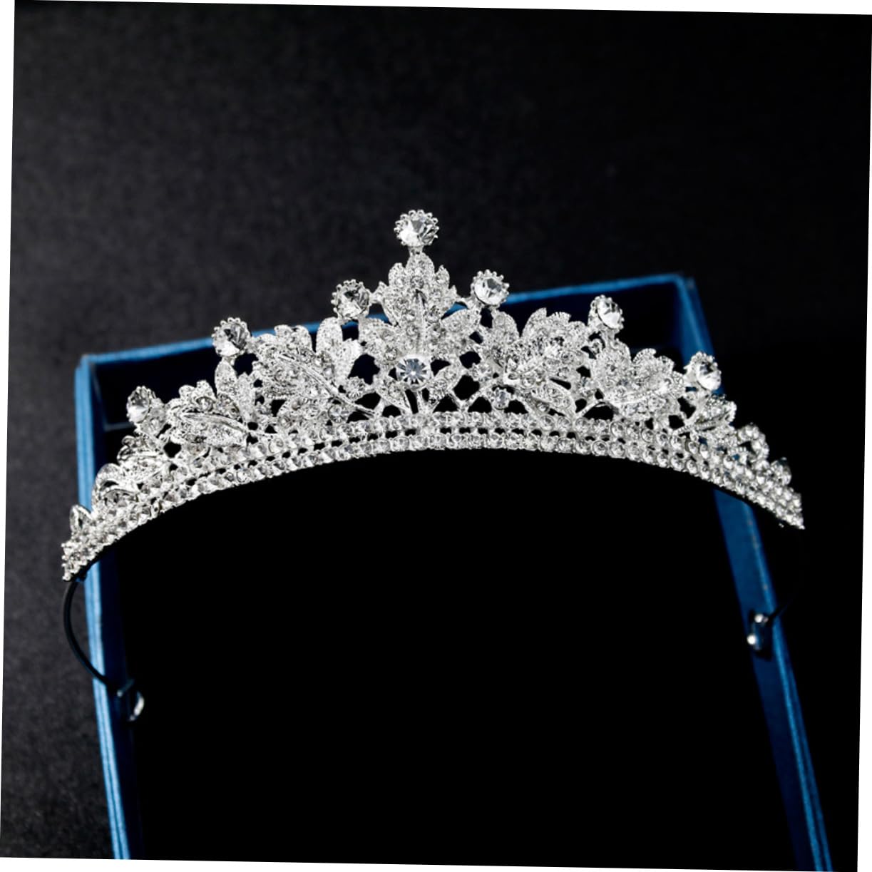 Elegant 3-Piece Rhinestone Bridal Headband Set for Women – Pearl Tiara Crown & Hair Accessories for Wedding, Prom, and Fairytale Princess Themed Events | Perfect for Brides, Bridesmaids, and Special Occasions