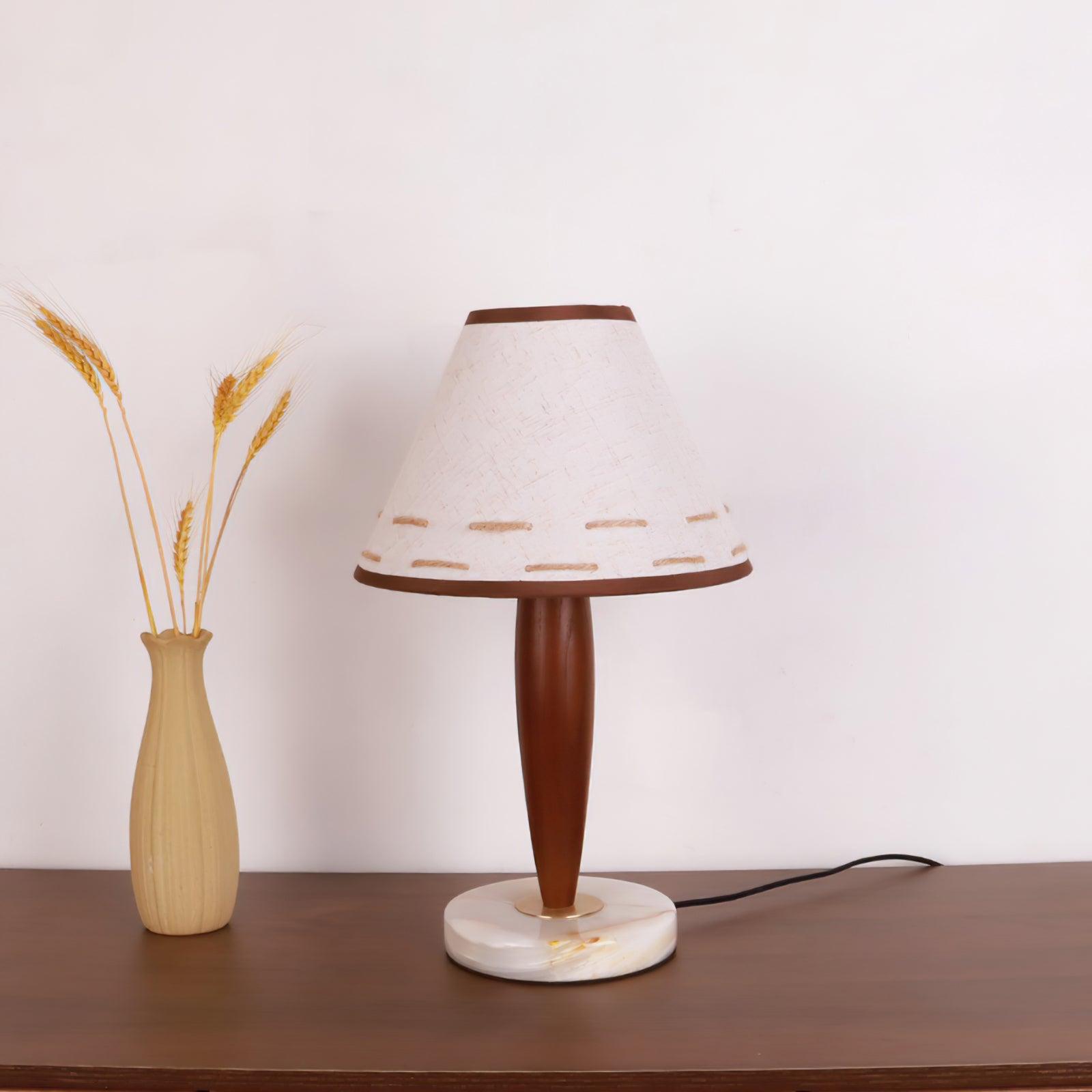 Modern Conical Table Lamp - Stylish LED Desk Light for Home Office, Bedroom & Living Room - Perfect for Reading, Working & Decor