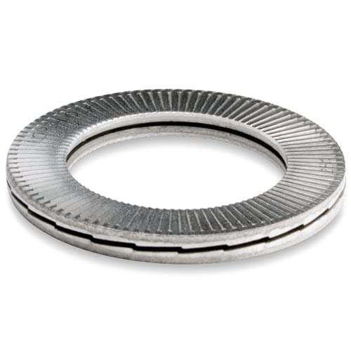 Nord-Lock M45 Wedge Locking Washers - Carbon Steel Vibration Resistant for Industrial Machinery