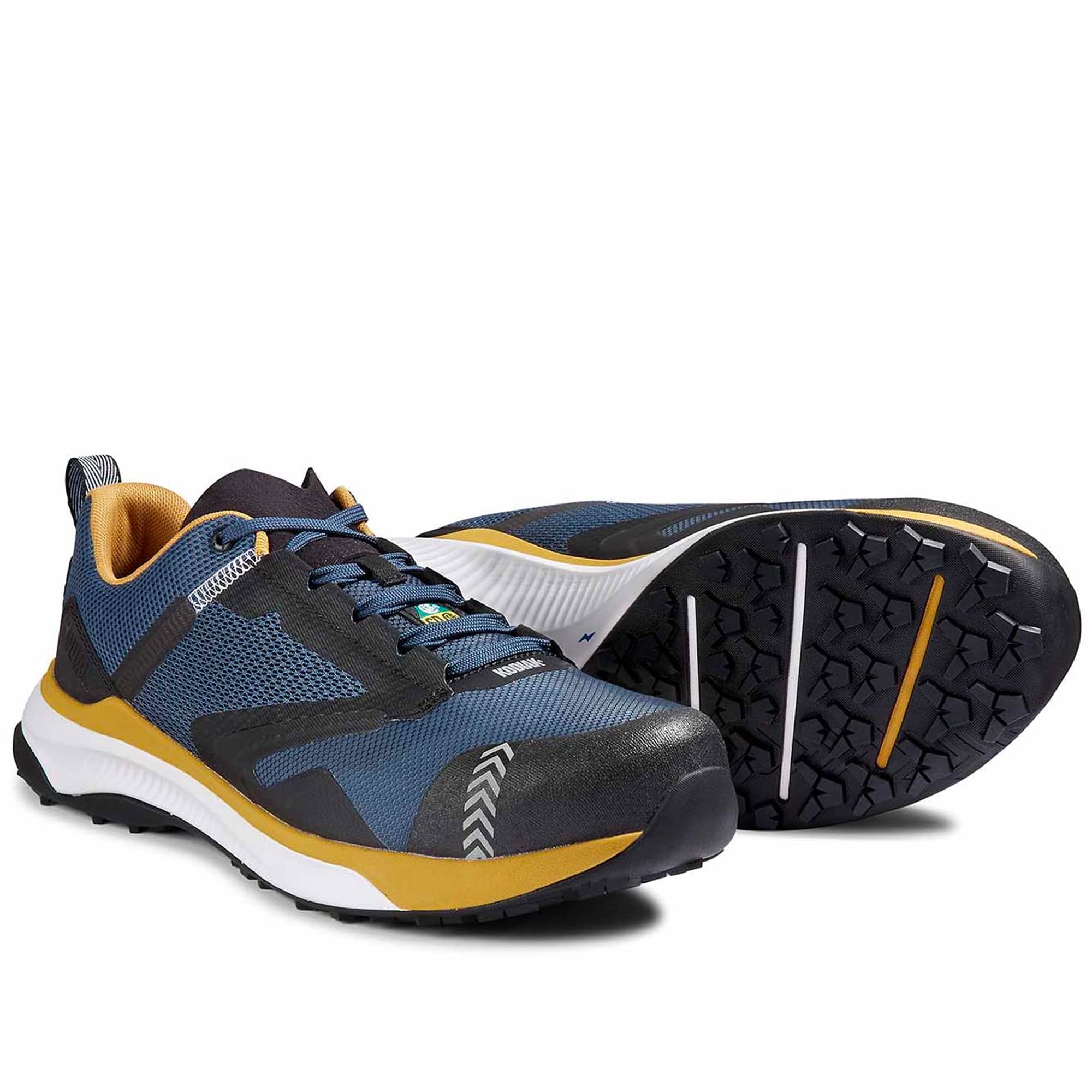 Kodiak Men's Quicktrail Low Nano Composite Toe Athletic Work Shoes - Lightweight Safety Shoes for Construction, Warehouse & Industrial Work - Non-Slip, Comfortable for All-Day Wear