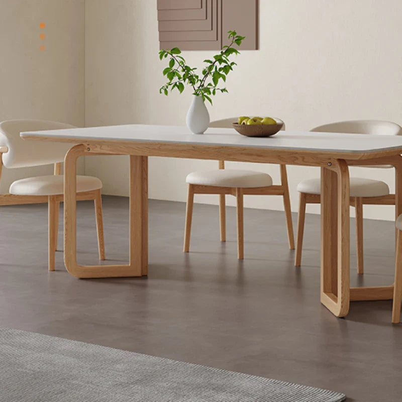 Luxury Designer Dining Table - Modern Elegant Wooden Dining Room Table for Home & Restaurant Use - Perfect for Family Gatherings & Dinner Parties