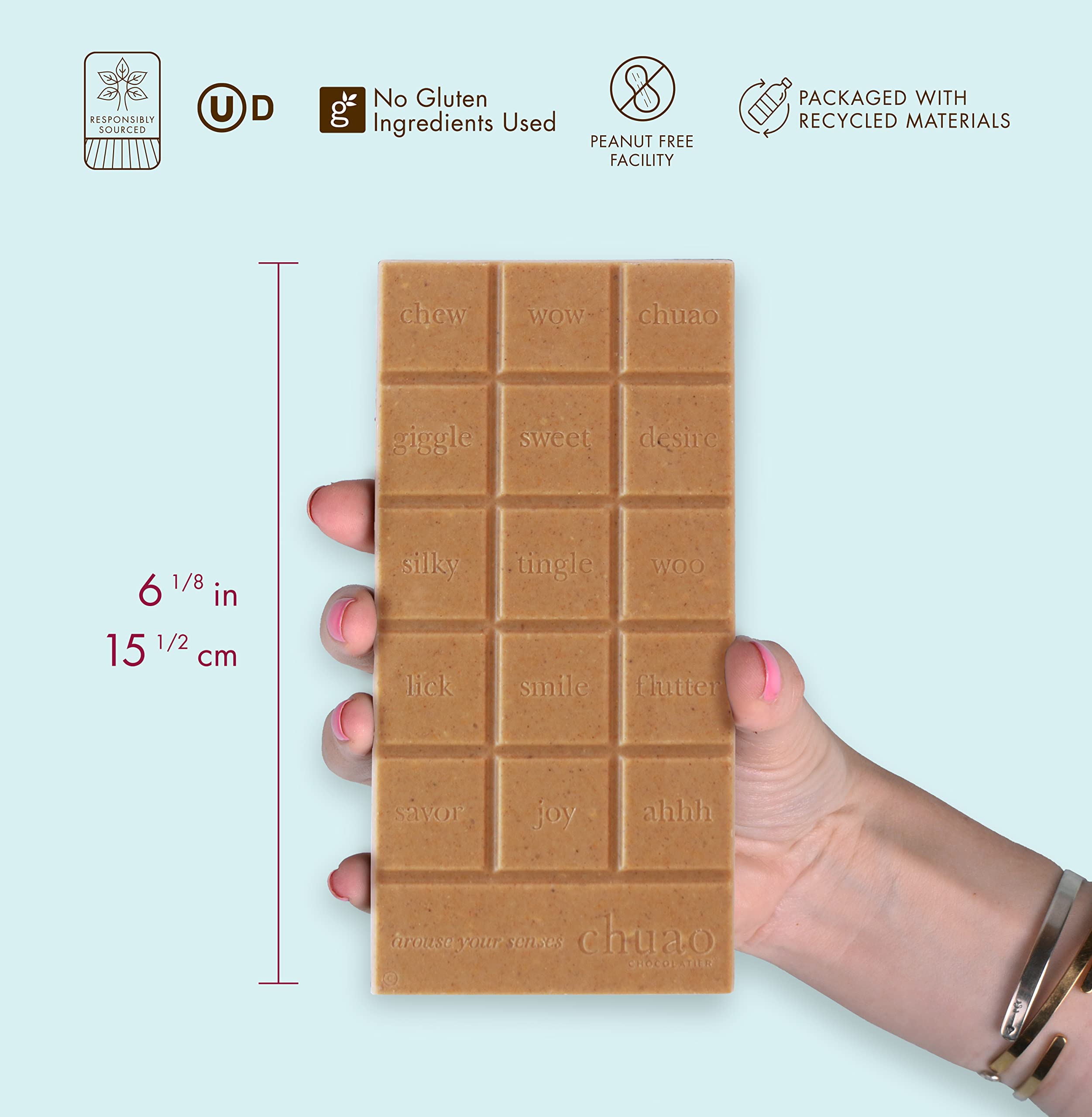 Chuao Chocolatier Carrot Cake White Chocolate Bars - Gourmet Artisan European Chocolate with Caramel, No Preservatives | 12 Pack | Perfect for Easter Baskets, Christmas Gifts, Valentine's Day, Birthdays & Care Packages | Delicious Gift for Women & Men, Chocolate Lovers & Special Occasions