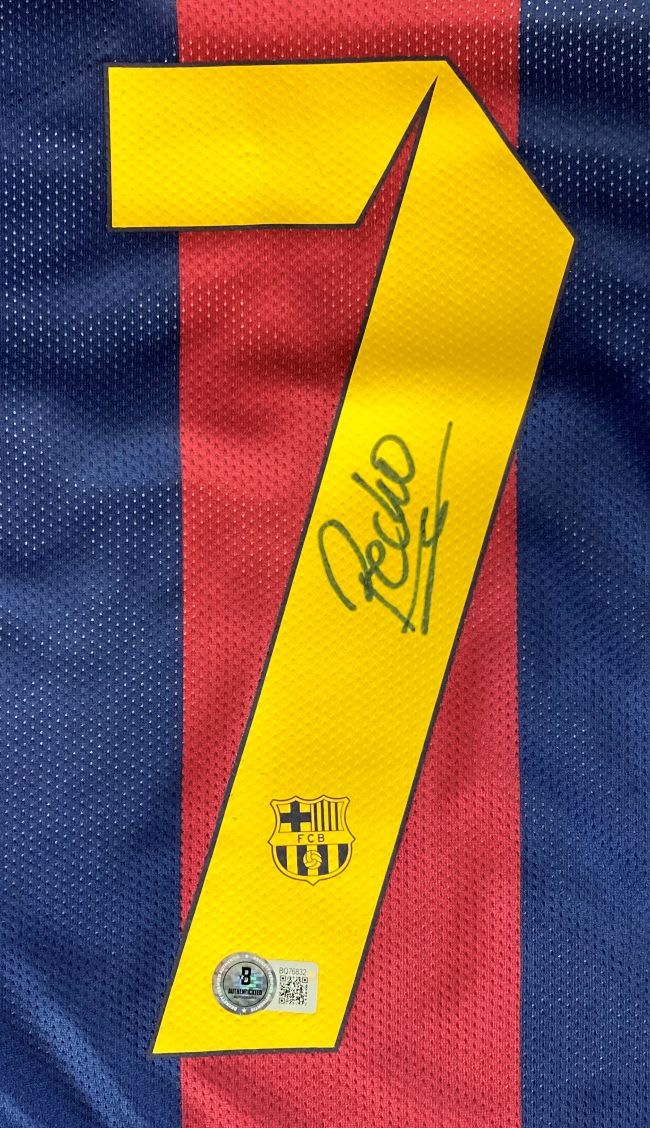 Official Pedro Signed Barcelona Nike Soccer Jersey - Authentic Autographed Football Shirt for Fans & Collectors - Perfect for Gifts, Memorabilia Displays & Sports Enthusiasts