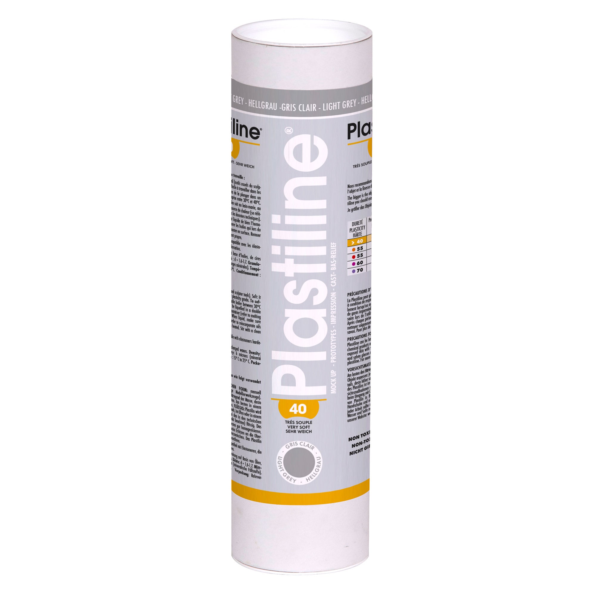 Premium 40 Hardness Plastiline Modeling Clay - Ivory Color for Sculpting, Pottery & Art Projects - Ideal for Artists, Students & DIY Crafters