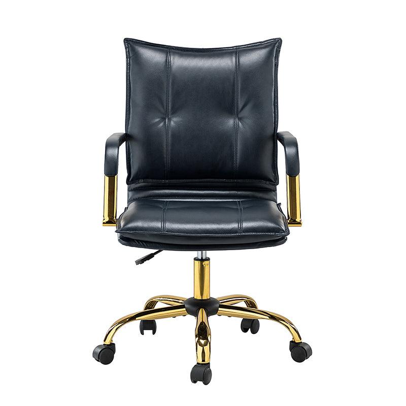Stylish Michele Vegan Leather Task Accent Chair - Modern Office & Living Room Furniture for Home & Workspace