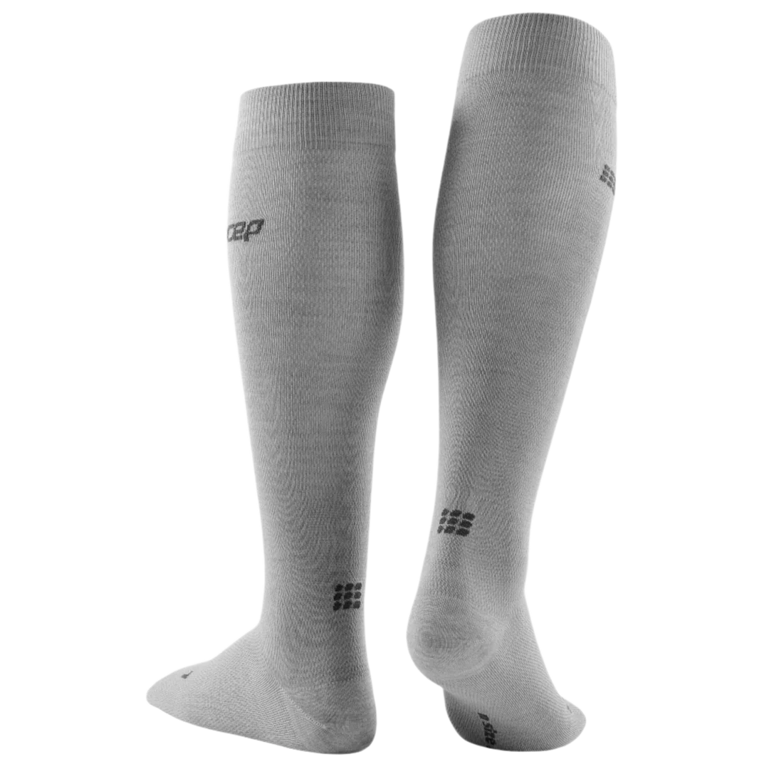 CEP Men's Allday Recovery Compression Socks - Light Grey - Improve Circulation & Reduce Muscle Fatigue for Running, Travel & Post-Workout Recovery