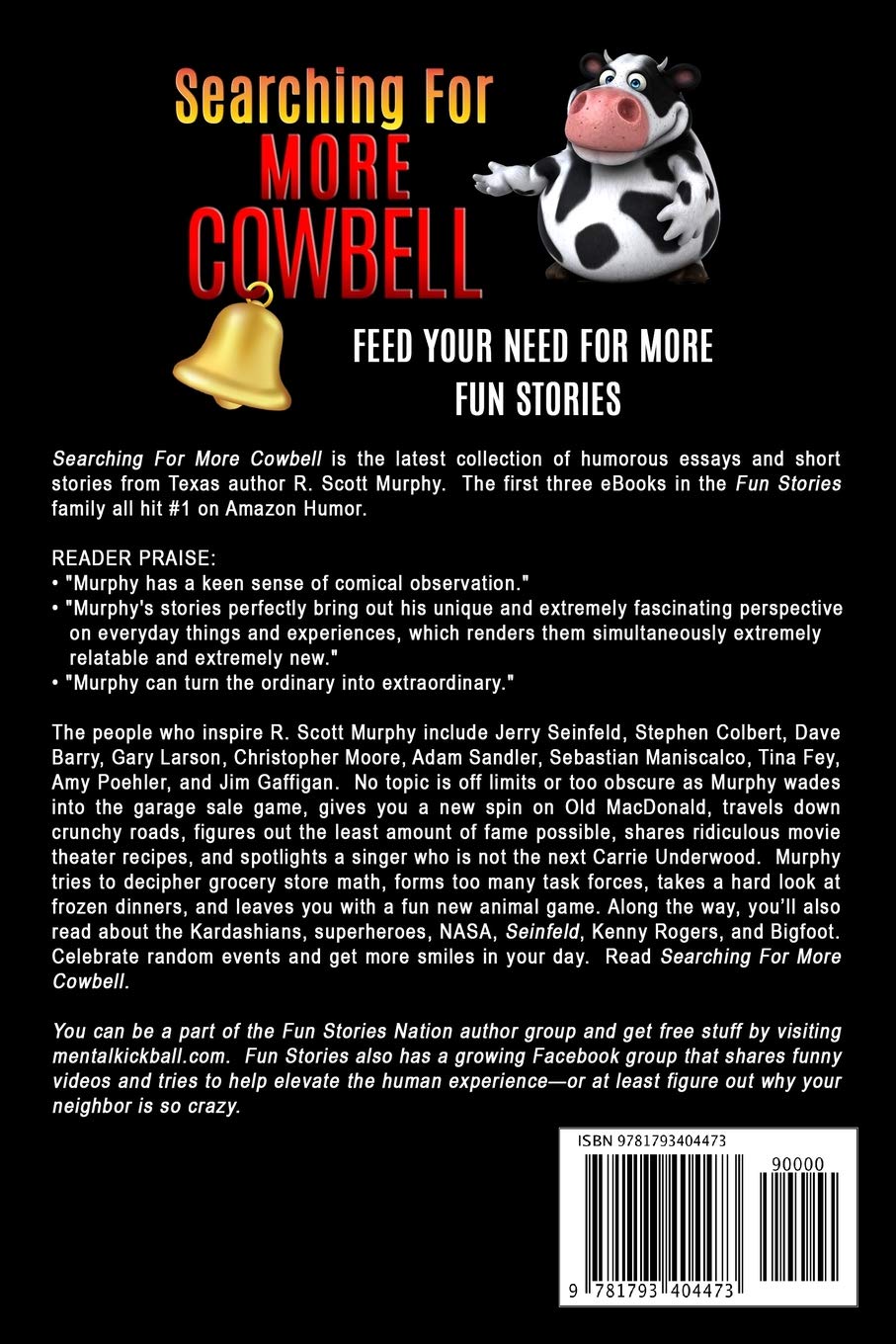 Fun Stories: Searching For More Cowbell - Hilarious Comedy Book for Adults | Perfect for Gifts, Parties & Relaxation