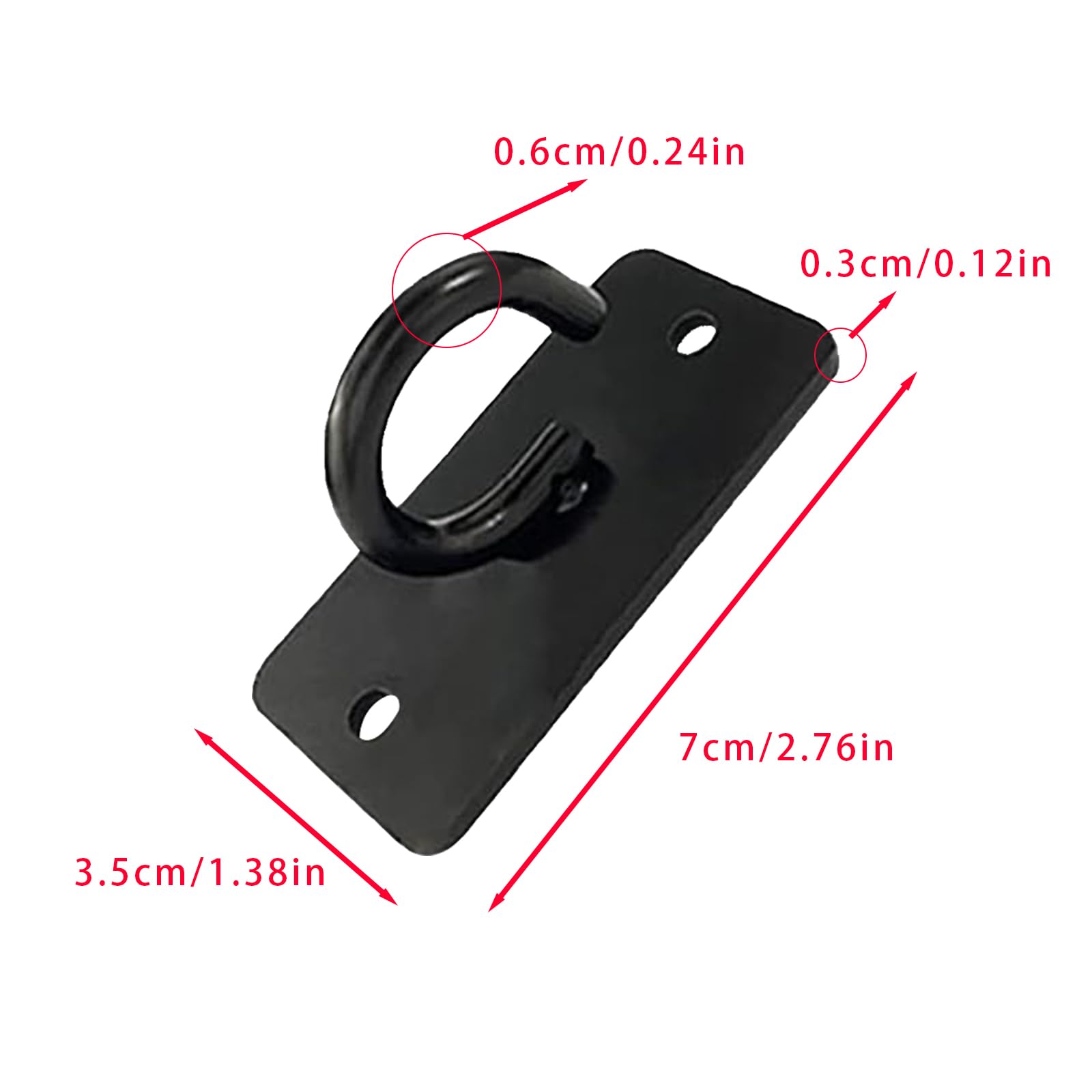 4 PCS Heavy Duty Battle Rope Anchor - Wall Mount Resistance Band Anchor for Home Gym, Suspension Training, Yoga & Stretching - Perfect for CrossFit, TRX Workouts and Fitness Exercises