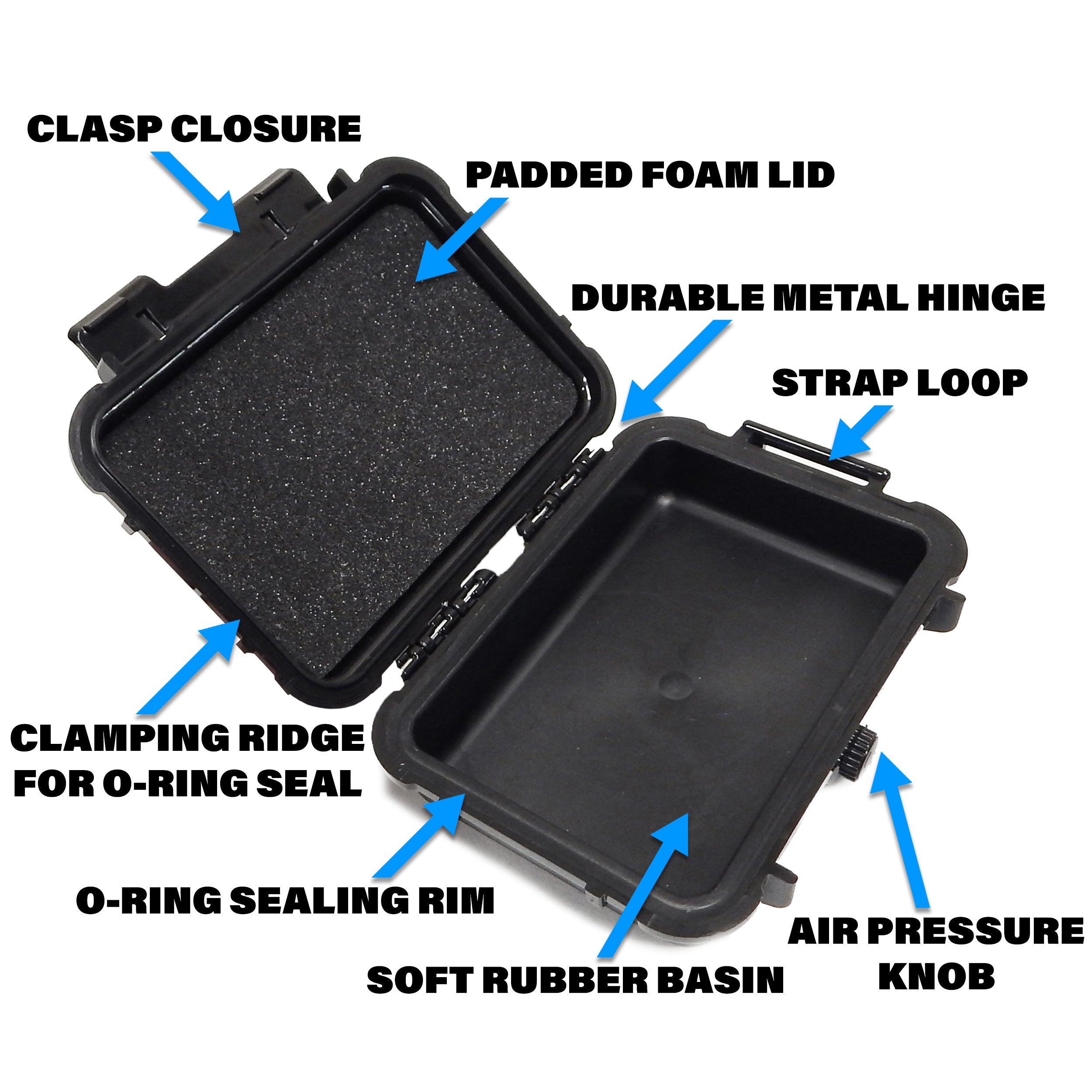 CASEMATIX Compact Folding Knife Case - Waterproof EDC Knife Organizer for 3-5 Pocket Knives, Swiss Army Knives | Portable Storage for Camping, Hiking & Outdoor Adventures