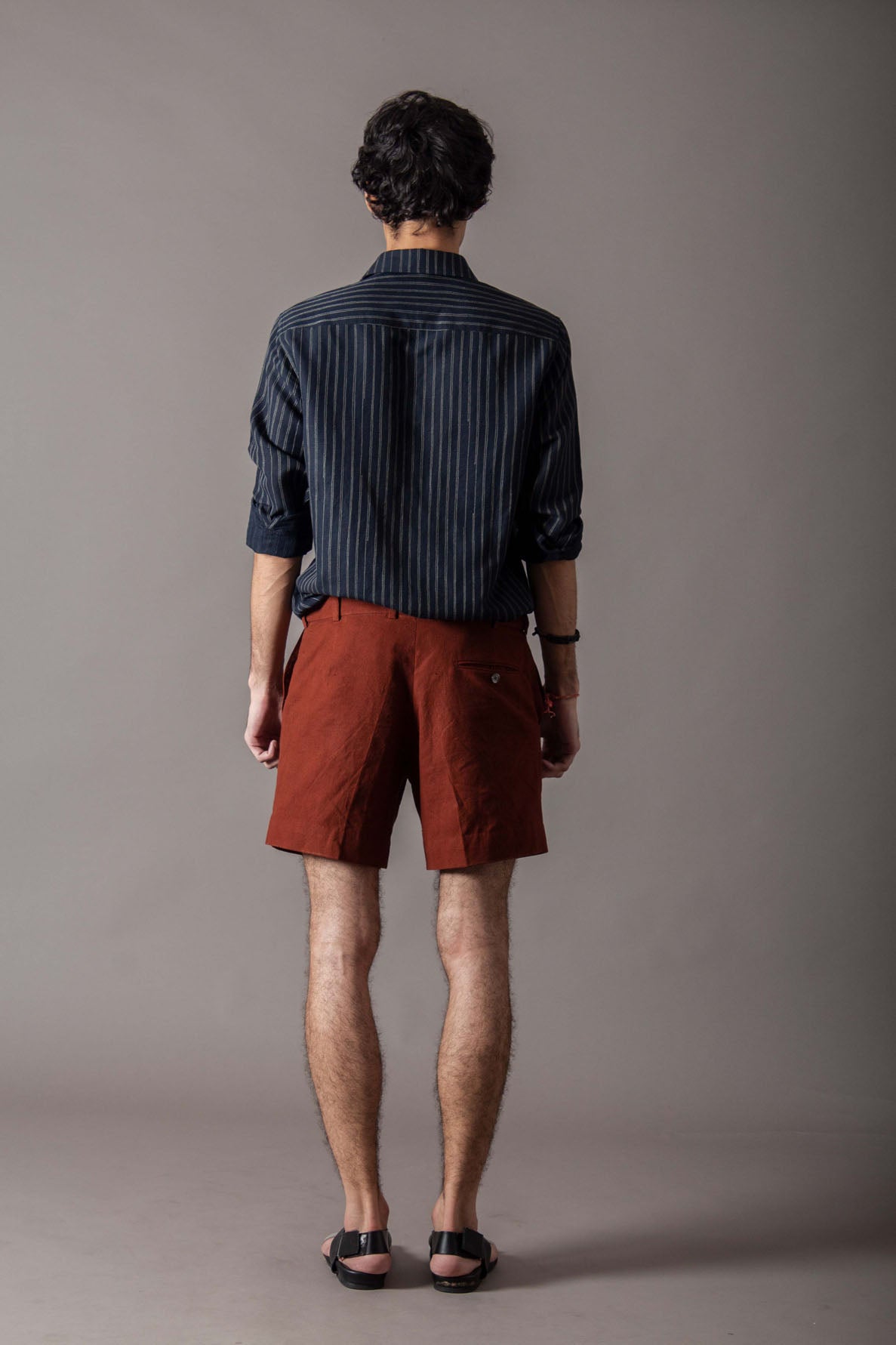 Men's Cotton Rust Shorts - Comfortable & Breathable Casual Summer Shorts for Outdoor Activities, Beach, and Travel