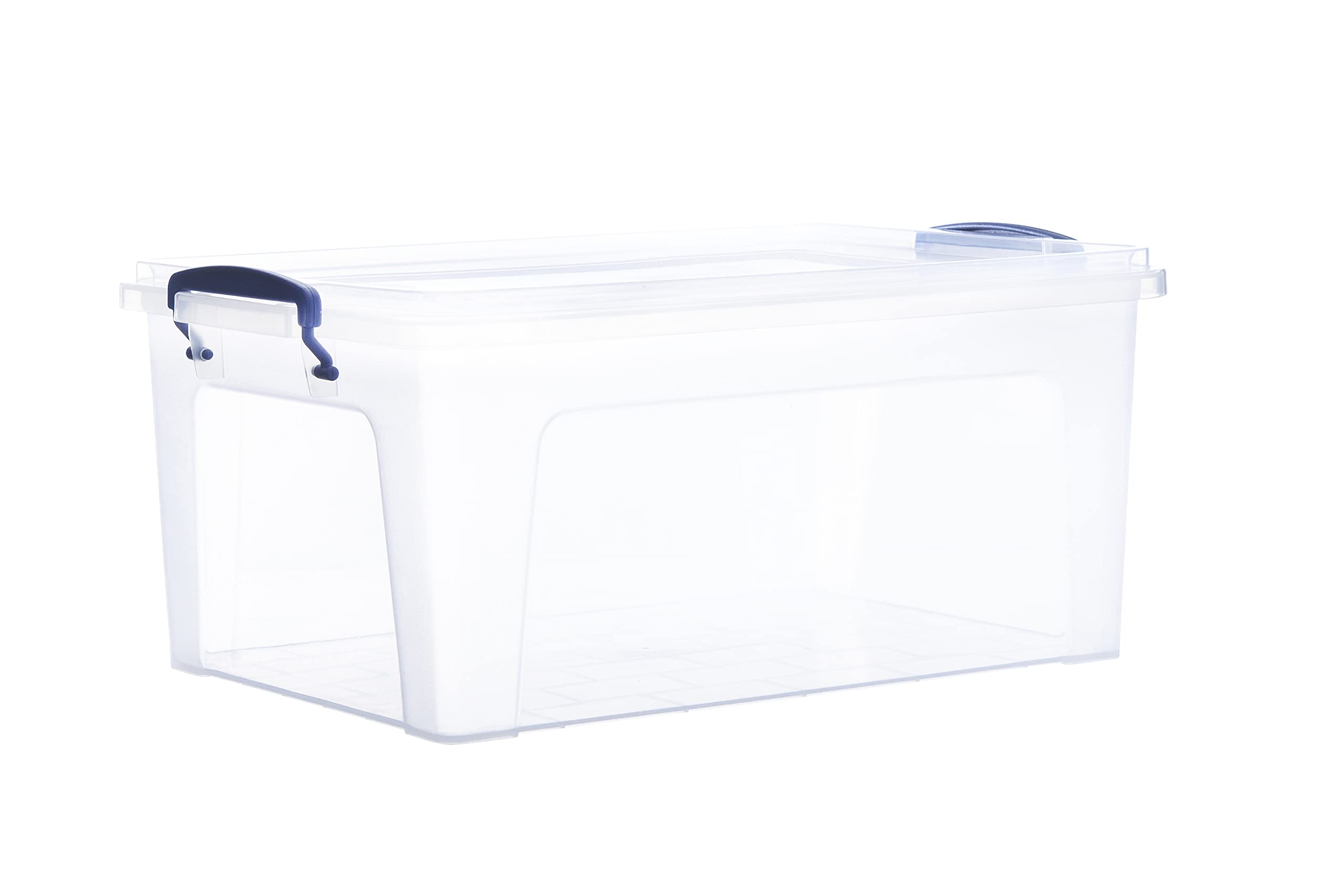 Premium Clear Plastic Storage Bins with Lids - 6-Pack 16 Qt Stackable Organizing Containers for Home, Office & Dorm - BPA Free, Non-Toxic, Odorless | Perfect for Pantry Organization, Closet Storage & Office Supplies