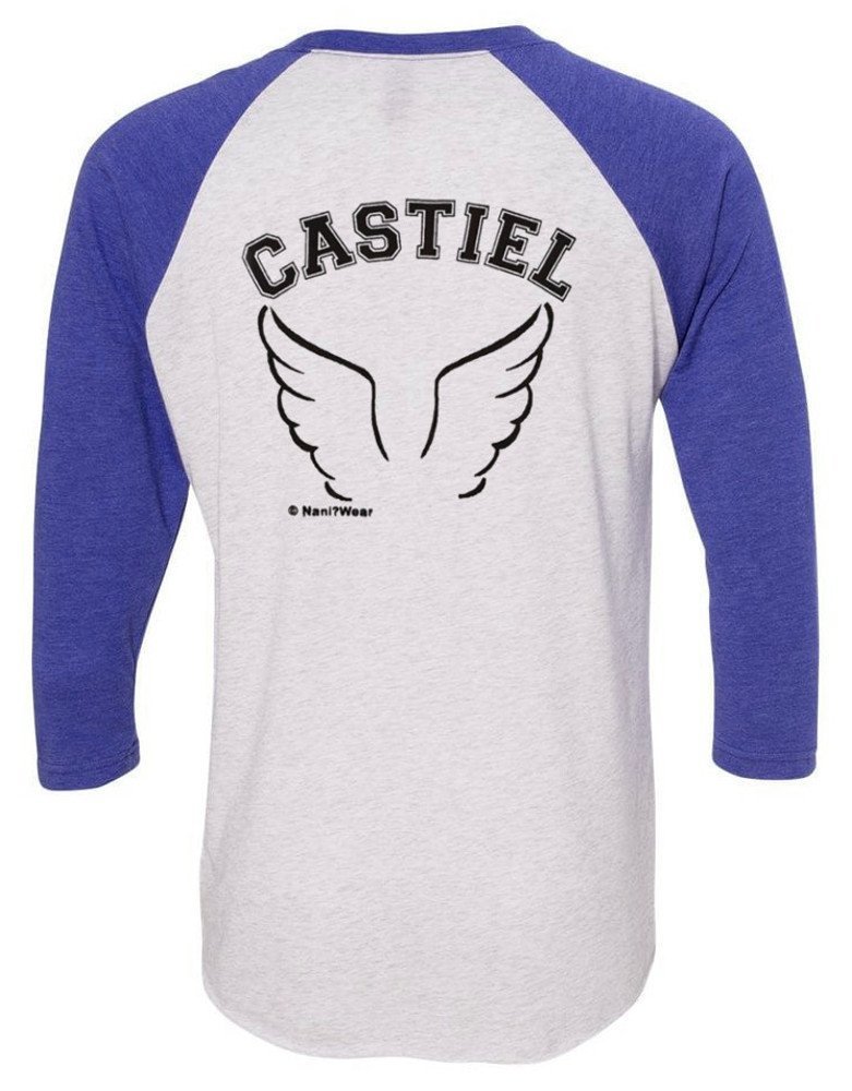 Castiel Team Free Will Jersey - Double-Sided 1967 Impala Design for Supernatural Fans