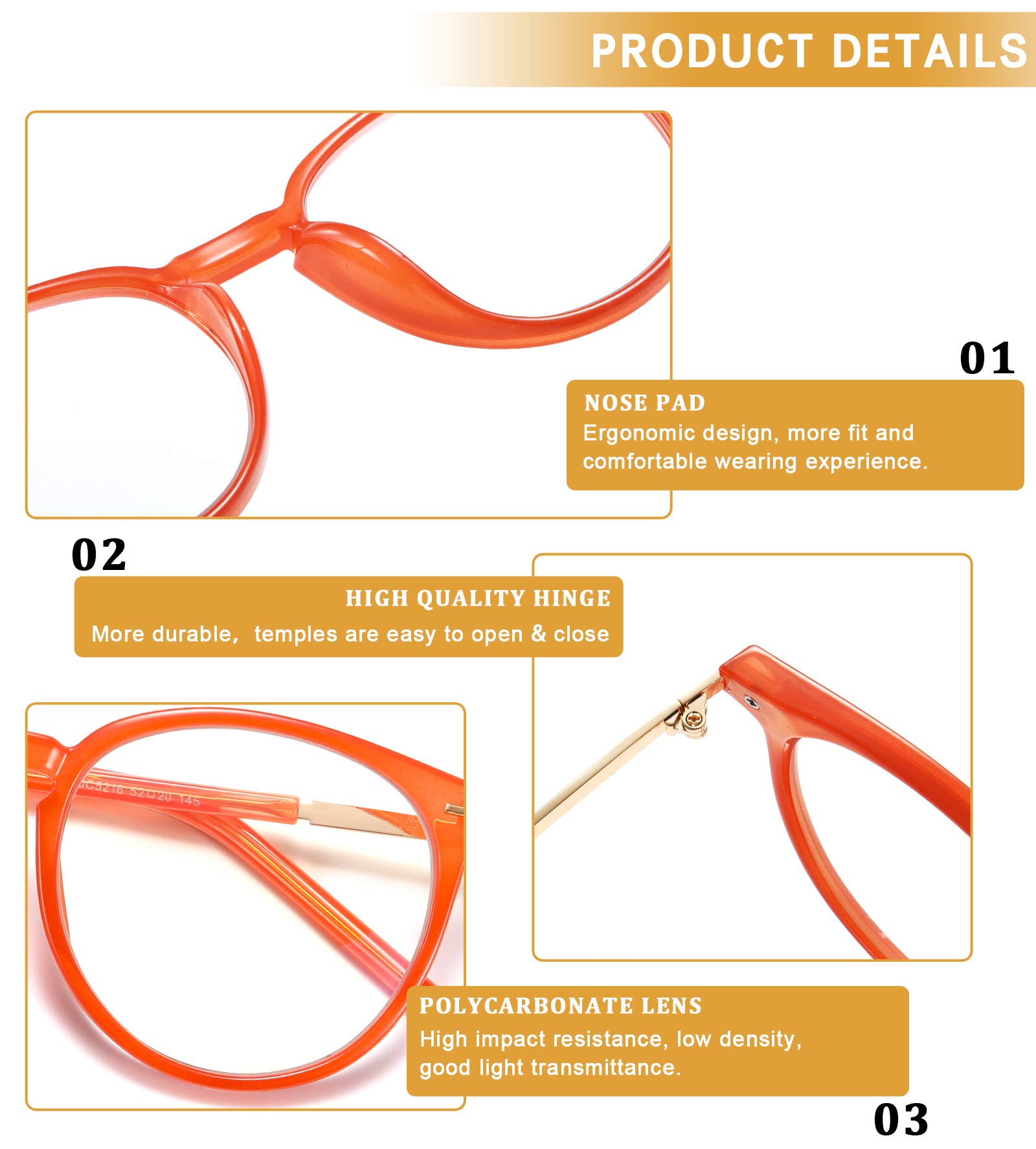 Blue Light Blocking Glasses for Men & Women - Gaming & Computer Use