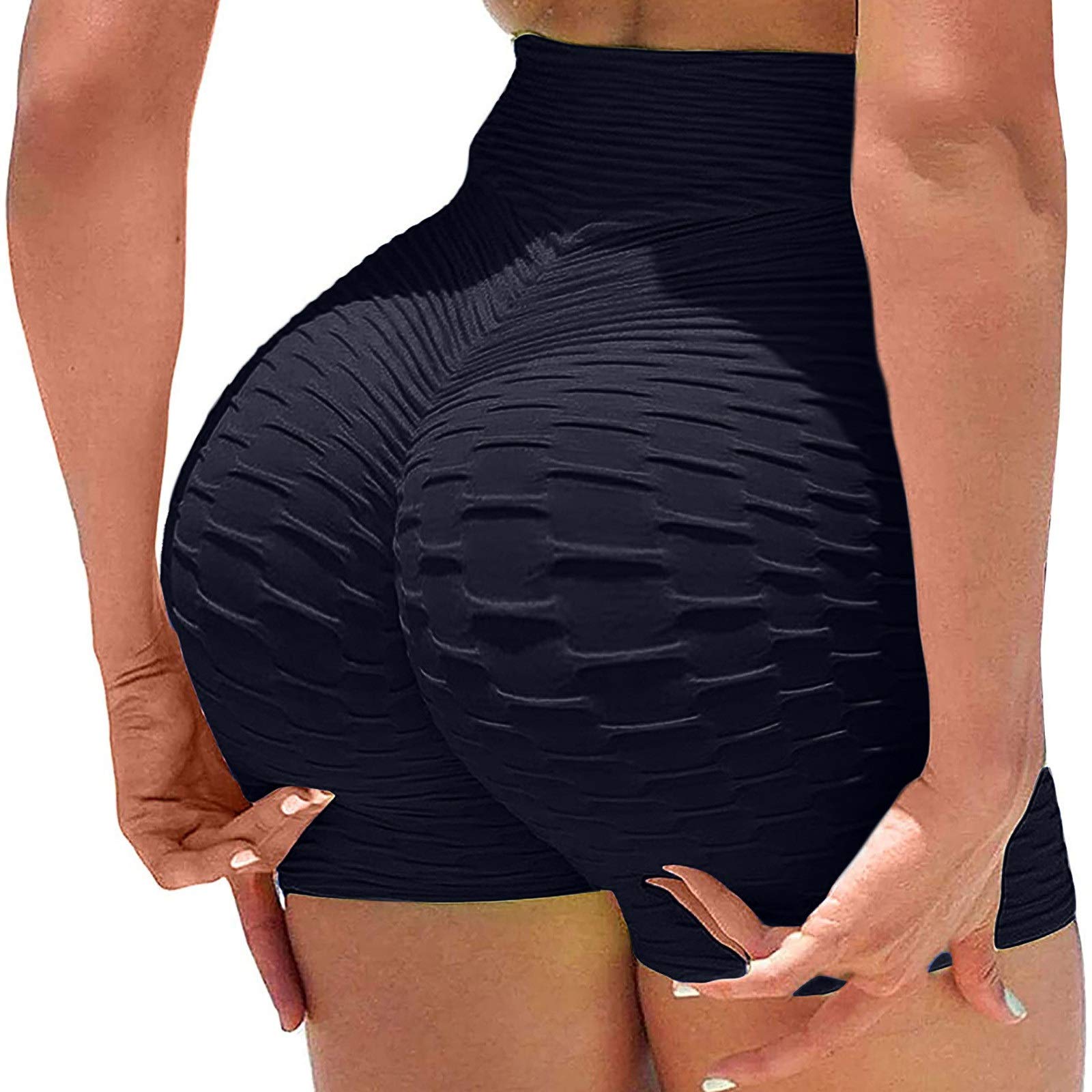 Misaky Upgraded High Waist Yoga Shorts for Women - TikTok Leggings, Workout Running Tights, Gym & Lounge Wear - Perfect for Yoga, Running, and Casual Outfits