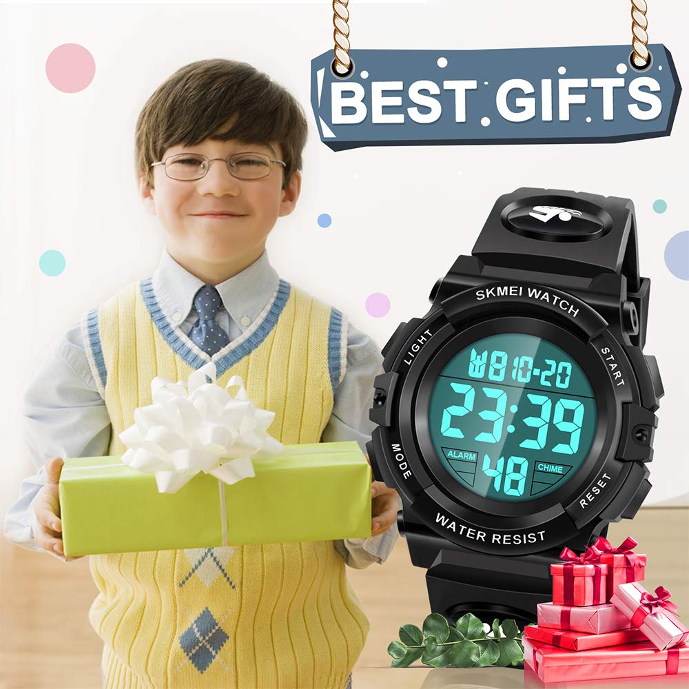 Waterproof LED Digital Watch for Kids - Durable & Stylish Kids Watch for Swimming, Sports & Outdoor Activities - Perfect Gift for Boys and Girls