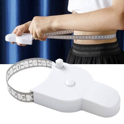 2 Pack 1.5M (60 Inch) Retractable Fiberglass Body Measuring Tape - Double Sided cm/inch Scale with Push Button for Sewing, Tailoring, Fitness & Weight Loss Tracking