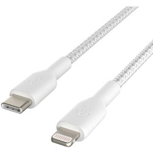 Belkin 2M Lightning to USB-C Fast Charging Cable - MFi Certified iPhone Charger Cord for iPhone 14/13/12/11/X - USB C Cable for MacBook, iPad Pro, Samsung Galaxy - White (CAA004BT2MWH) - Perfect for Home, Office & Travel Charging