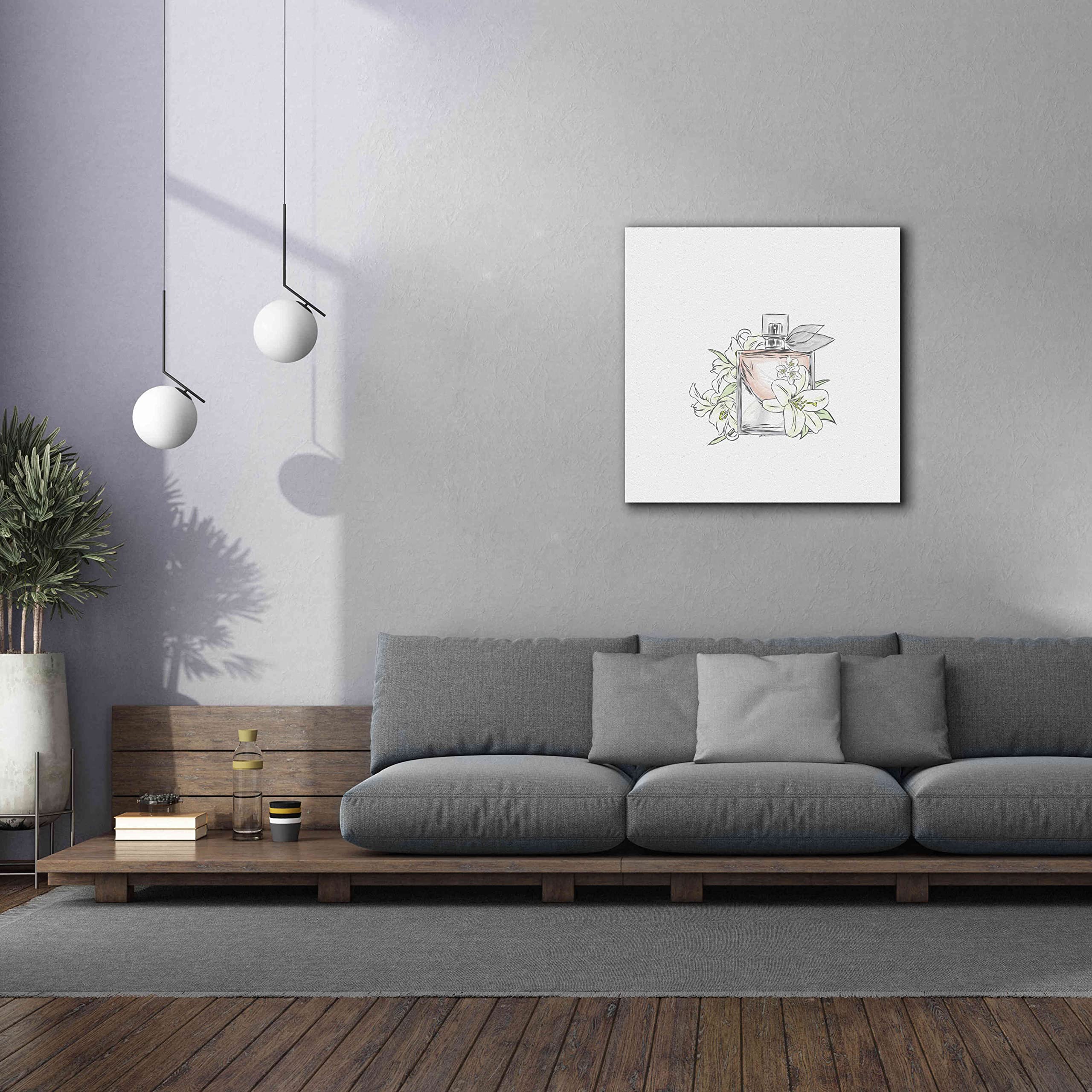 Incado Epic Graffiti 'Perfume VI' Giclee Canvas Wall Art - 37x37 Inches Modern Abstract Painting for Living Room, Bedroom & Office Decor
