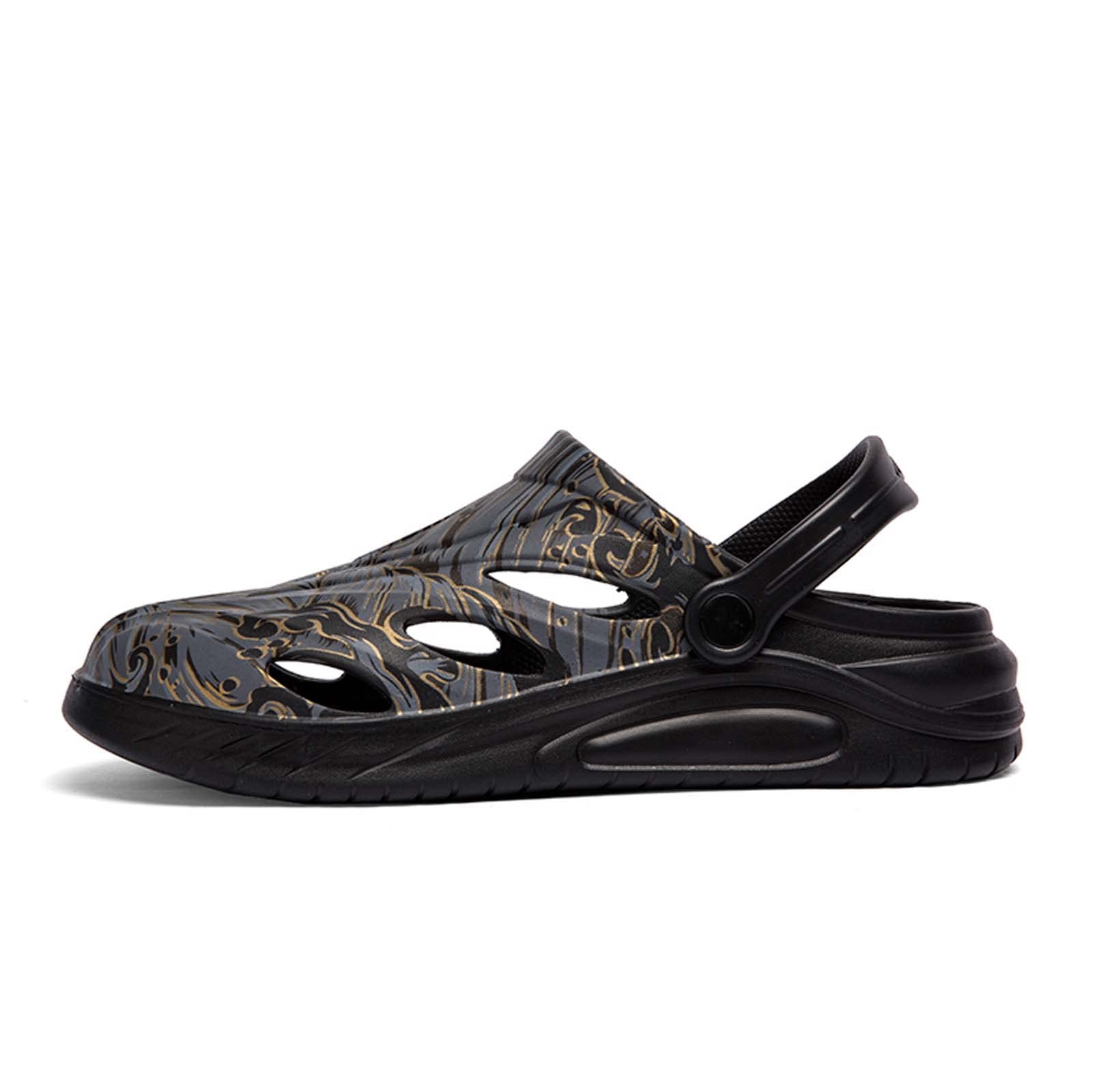 Men's Camouflage Garden Clogs - Waterproof Slip-Resistant Rubber Sandals for Outdoor, Gardening, Beach & Sports | Lightweight Comfortable Slip-On Shoes