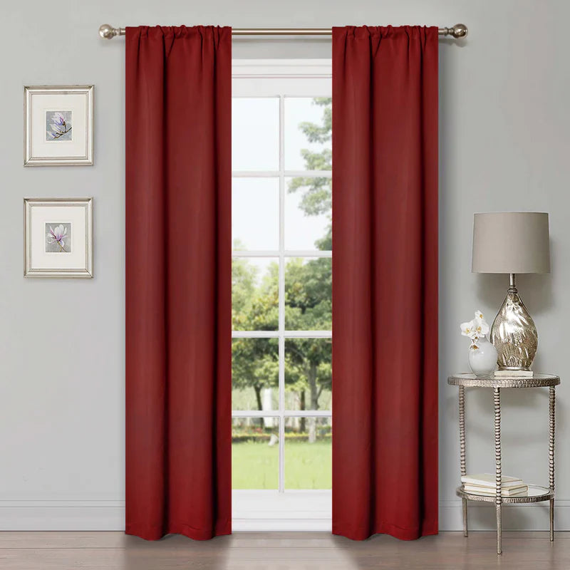Blackout Curtains for Bedroom - Set of 2 Panels, Grommet Top Room Darkening Thermal Insulated Drapes for Better Sleep & Energy Efficiency | Perfect for Home Theater, Nursery & Shift Workers