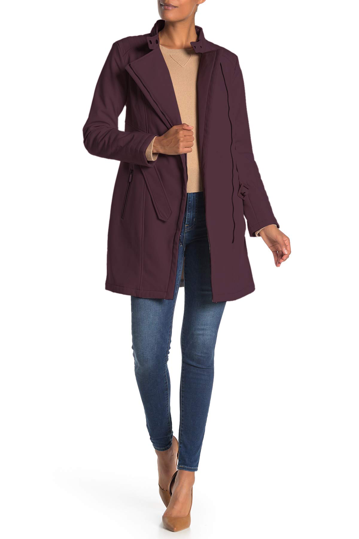 Kenneth Cole New York Women's Trench Coat - Classic Waterproof Long Coat with Belt for Fall & Winter | Perfect for Office, Travel & Formal Occasions