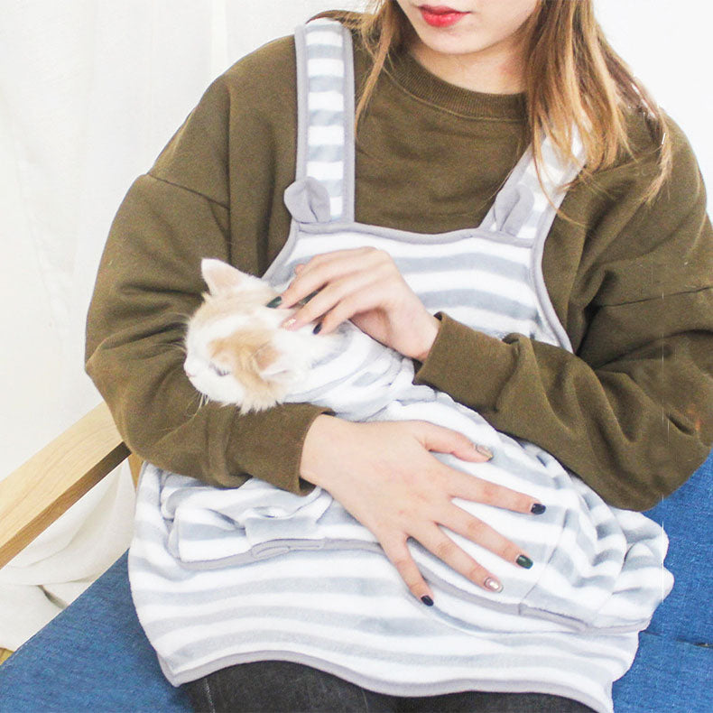 Pet Apron for Cats & Small Dogs - Non-Stick, Anti-Scratch Pet Clothing for Women - Perfect for Grooming, Feeding & Cuddling Time