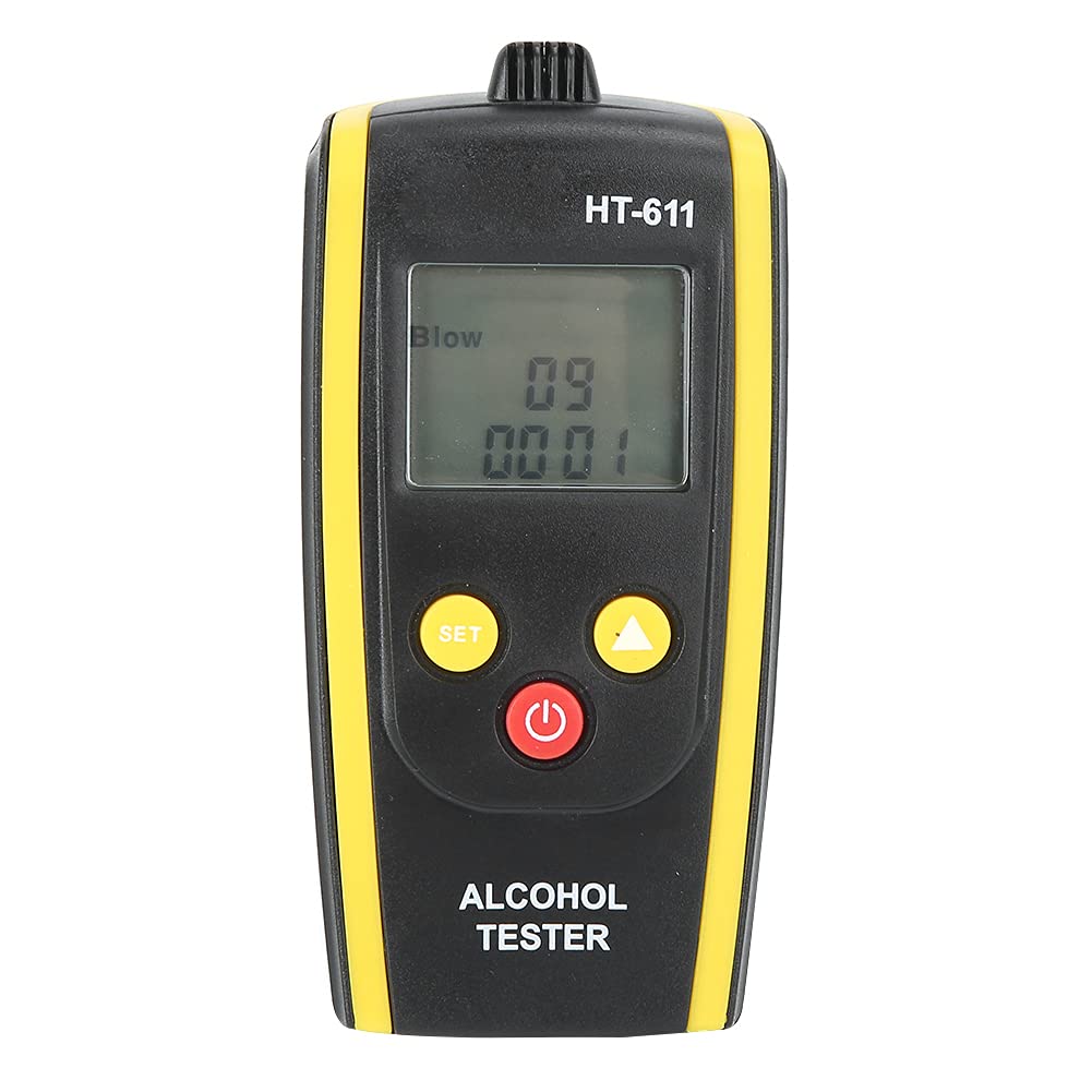 HT-611 Digital Breathalyzer with High Resolution LCD Display - Accurate Non-Contact Alcohol Tester for Personal & Professional Use - Ideal for Home Safety, Workplace Testing, and Law Enforcement Scenarios