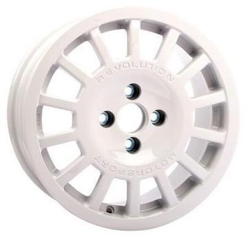 Revolution GR14 15x7 5x120 BMW White Gravel Wheels - Perfect for Off-Road Adventures & Rally Racing