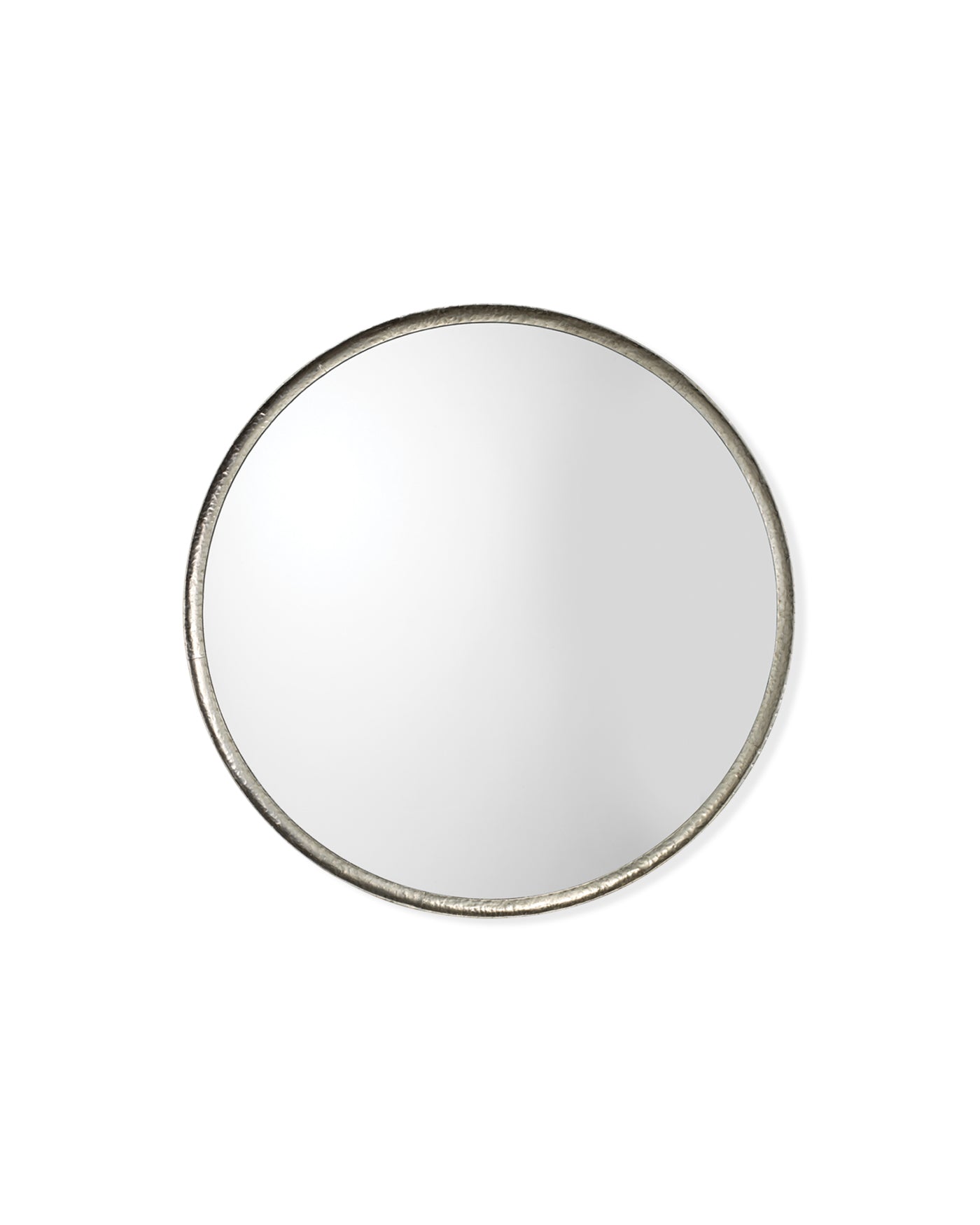 Elegant Silver Leaf Round Wall Mirror - Vintage Home Decor for Living Room, Bedroom & Bathroom