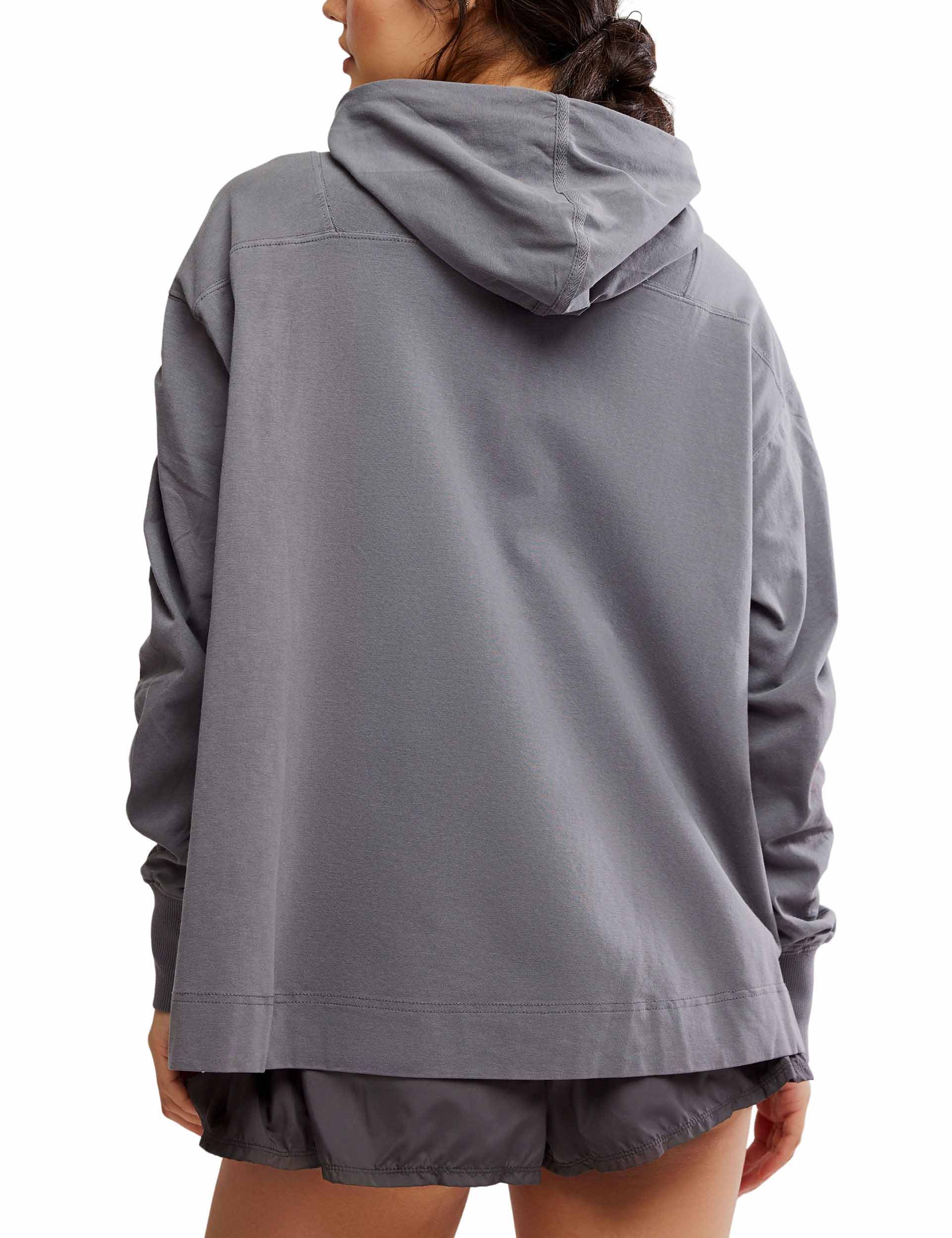 Hot Shot Hooded Layer Jacket in Gunmetal - Stylish & Warm Outerwear for Men & Women - Perfect for Outdoor Activities, Hiking & Casual Wear