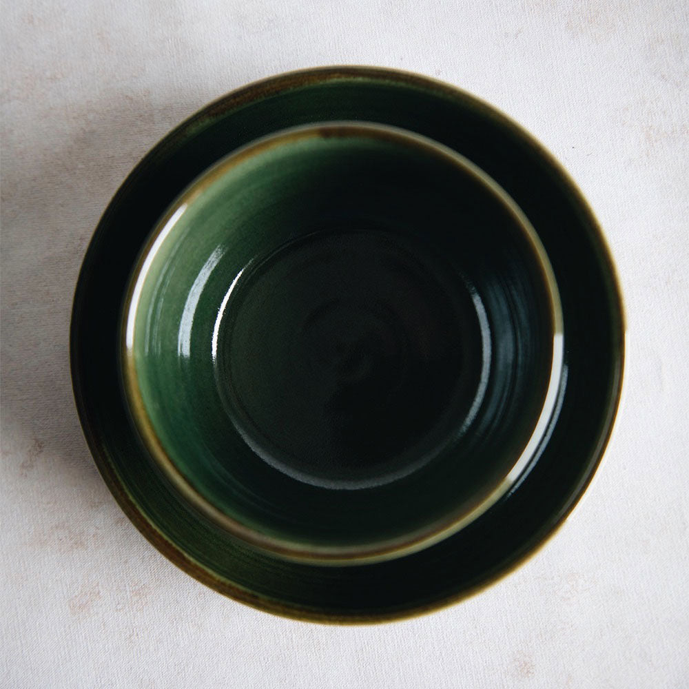 Handmade Ceramic Dinnerware Set - Elegant Fern Design for Modern Dining | Perfect for Everyday Use, Dinner Parties & Special Occasions