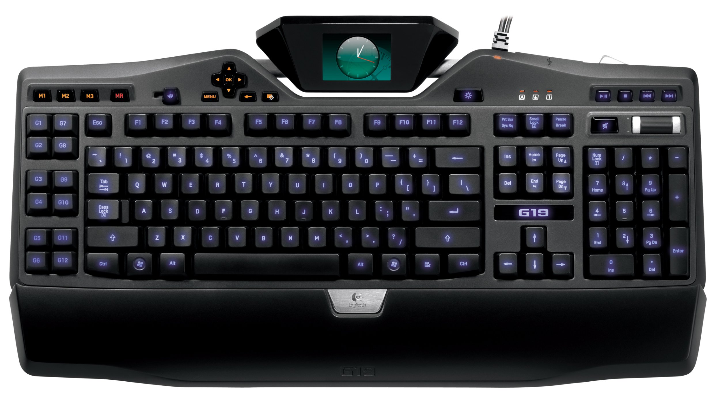 Logitech G19 Programmable RGB Backlit Gaming Keyboard with LCD Display - Perfect for PC Gaming, Streaming & Esports