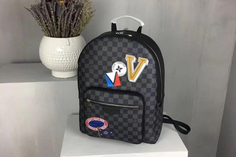 LV Josh Bag Damier Graphite Canvas Crossbody Bag for Men - Stylish Luxury Shoulder Bag for Work, Travel & Daily Use | Fall Winter 2017 Collection