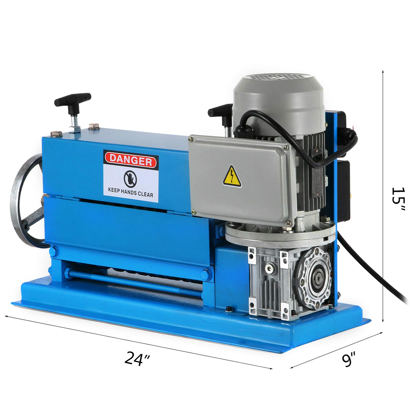 VEVOR Automatic Wire Stripping Machine 0.06-1.5 Inch | 11 Channels 10 Blades Industrial Wire Stripper Tool with Manual Hand Crank | Copper Wire Recycling, Scrap Metal Processing, Electrical Work & DIY Projects