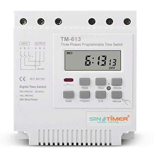 SINOTIMER 380V Programmable Digital Timer Switch for Industrial Equipment - Perfect for HVAC Systems, Water Pumps, and Machinery Automation
