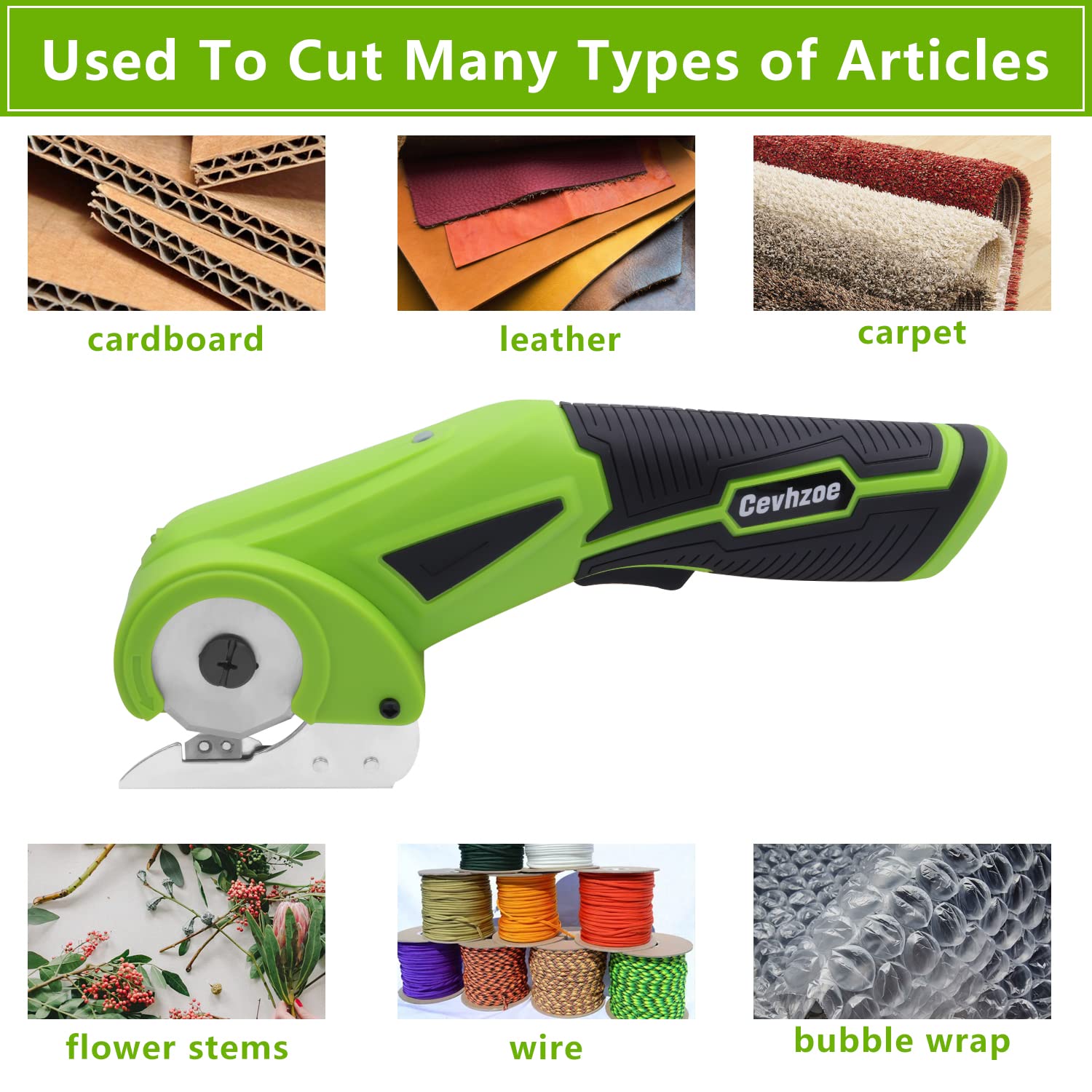 4V Rechargeable Cordless Electric Scissors - Mini Cardboard Cutter with Safety Lock & Charger | Perfect for Leather, Carpet, Plastic Cutting, Sewing & Crafting | Ideal for DIY Projects, Home Improvement & Professional Use