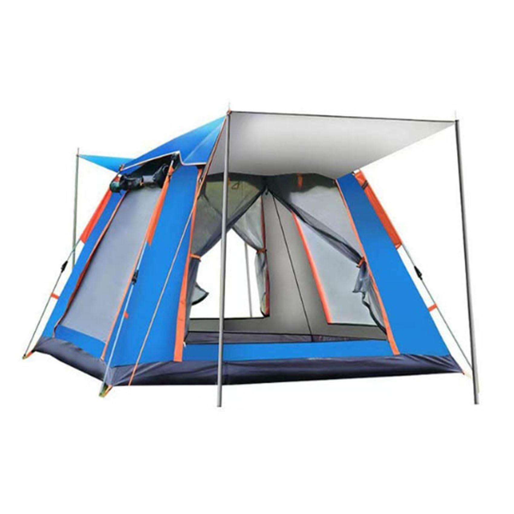 Waterproof Pop-Up Camping Tent for 3-4 People - Quick Setup, Portable with Carry Bag - Perfect for Outdoor Adventures, Hiking & Beach Trips