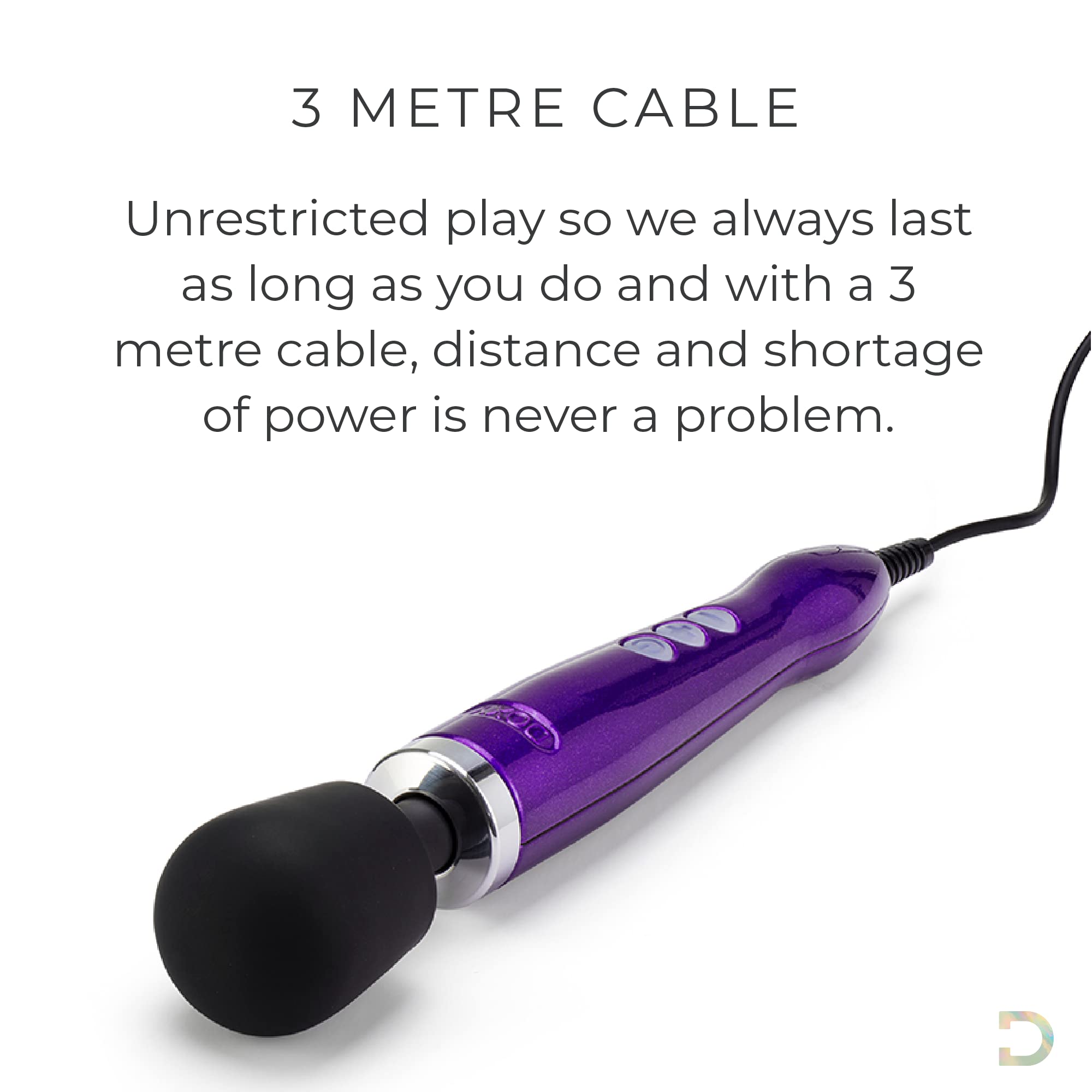 Premium Doxy Die Cast Magic Wand Vibrator for Women - Powerful Purple Massager for Relaxation & Intimate Pleasure | Perfect for Personal Use, Couples & Stress Relief