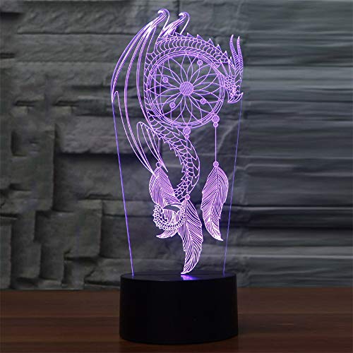 3D Windmill Night Light Lamp - 7 Color Changing LED Illusion Nightlight with Touch Switch, USB Powered Desk Decor for Kids Room, Bedroom, Nursery - Perfect for Relaxation, Sleep Aid, and Decorative Lighting (Bus Design)