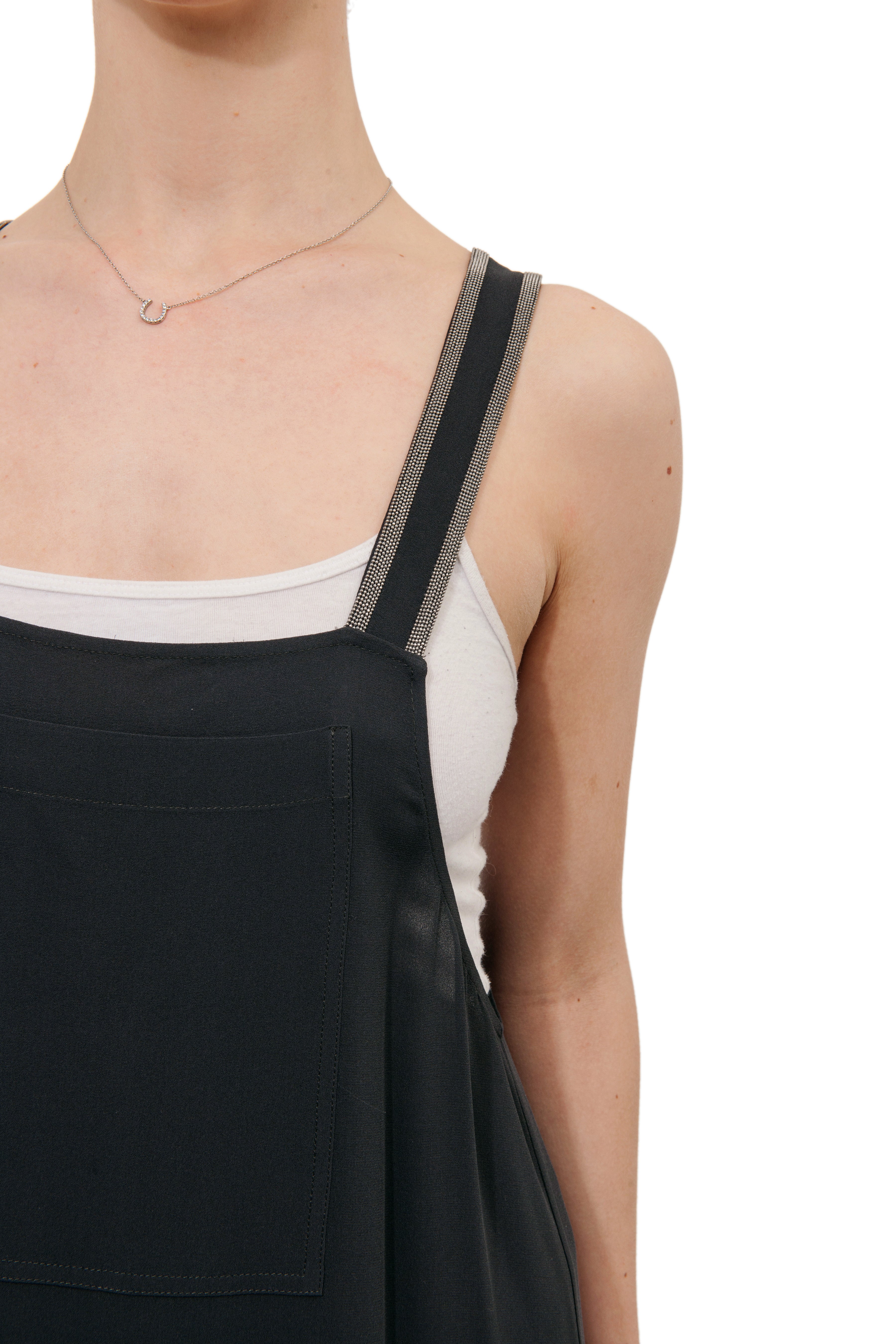Brunello Cucinelli Grey Silk Maxi Dress - Elegant Long Overalls for Women | Perfect for Summer Weddings, Beach Vacations & Evening Parties